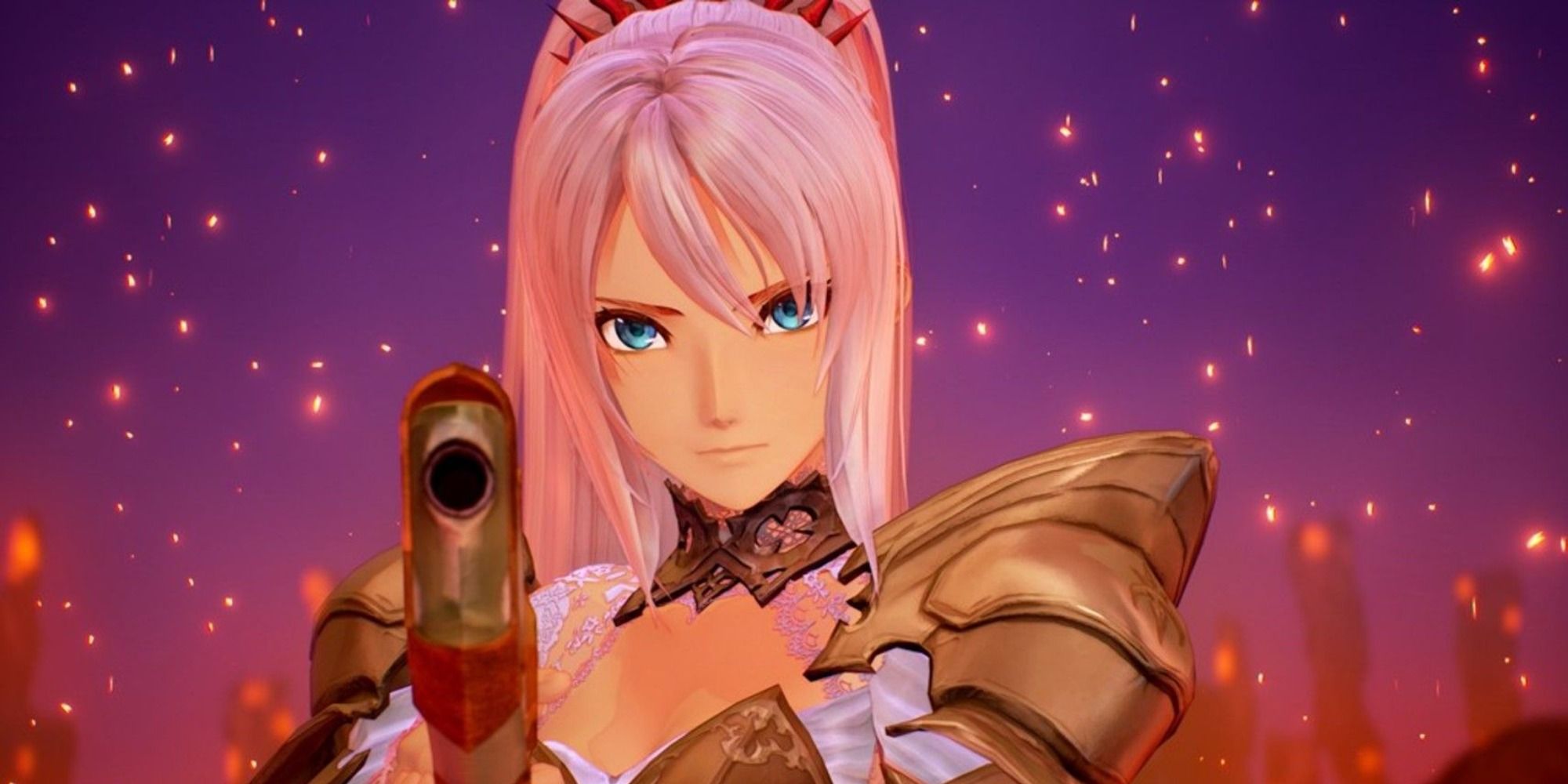 Shionne aiming her rifle in Tales of Arise