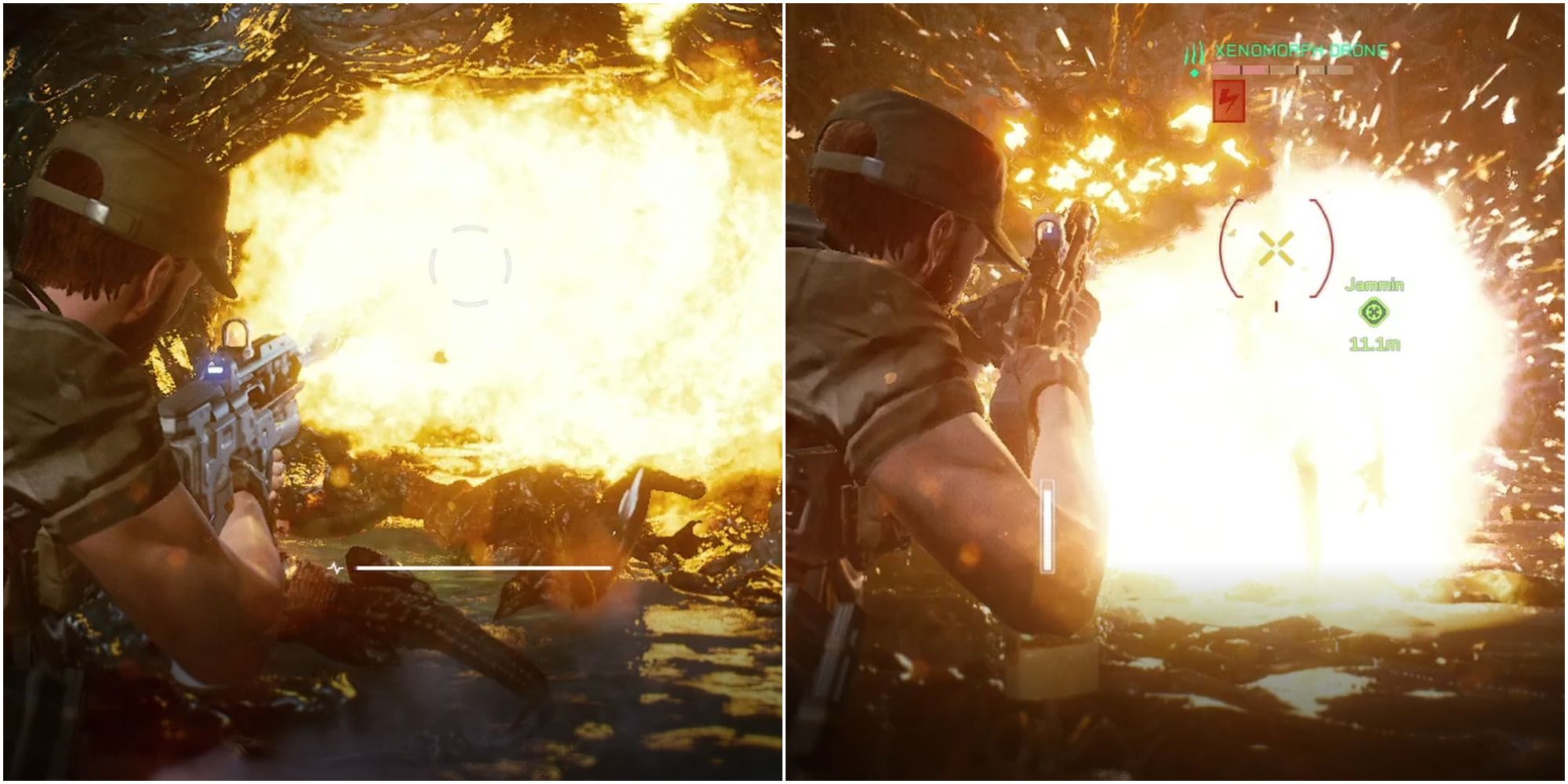 Aliens: Fireteam Elite Type 99 Incinerator And Kramer Short-Barrel Damage Combo