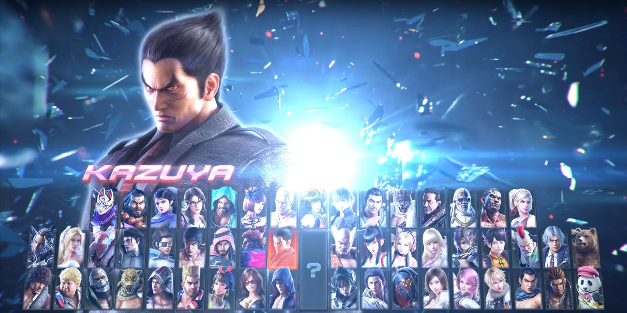 The Character Select Screen for Tekken 7