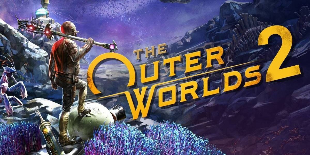 Promotional image for The Outer Worlds 2 showcasing an alien landscape.