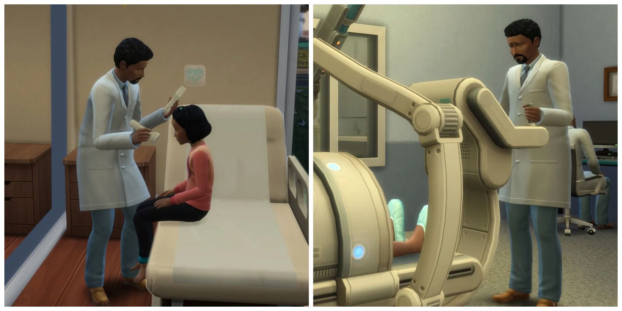 sims 4 get to work doctor diagnosis