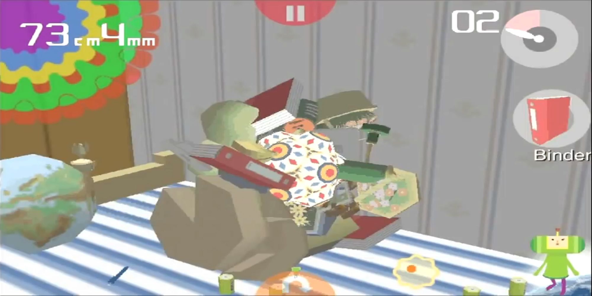 Trailer footage of Katamari Amore gameplay.