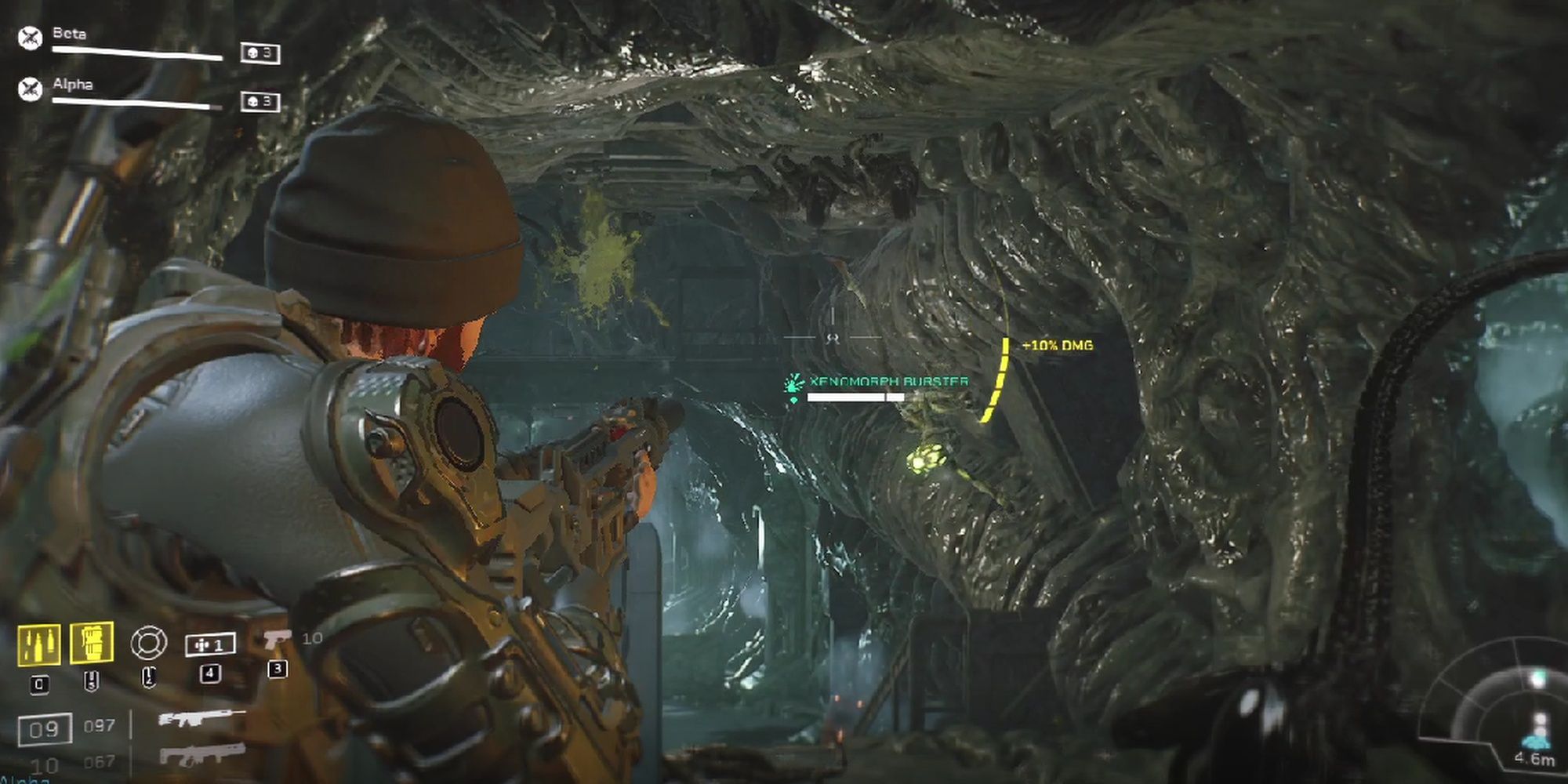 Aliens: Fireteam Elite V.4 Rifle Taking Down Xenomorphs In One Shot