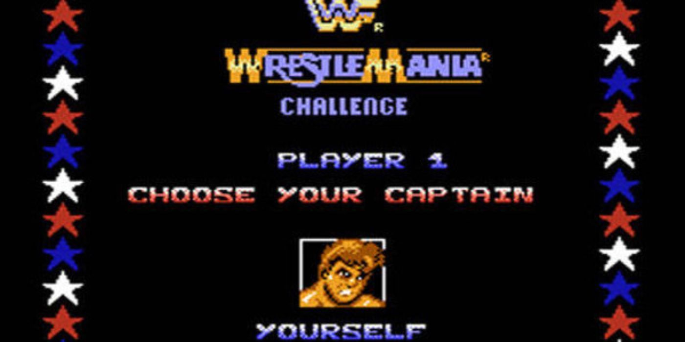 The character Yourself in WWF WrestleMania Challenge's character select screen
