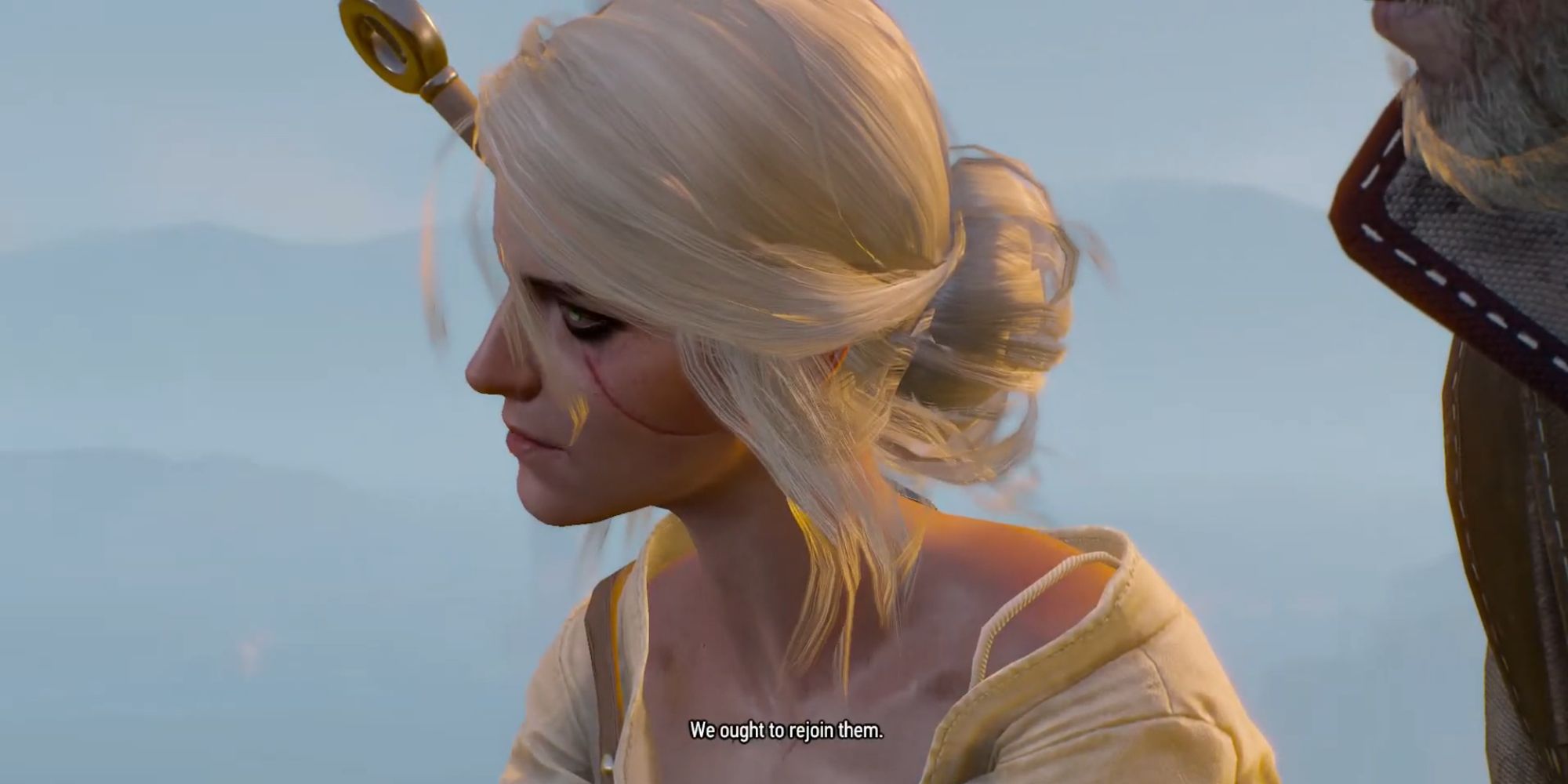 Witcher 3 Screenshot Of Ciri On Bald Mountain
