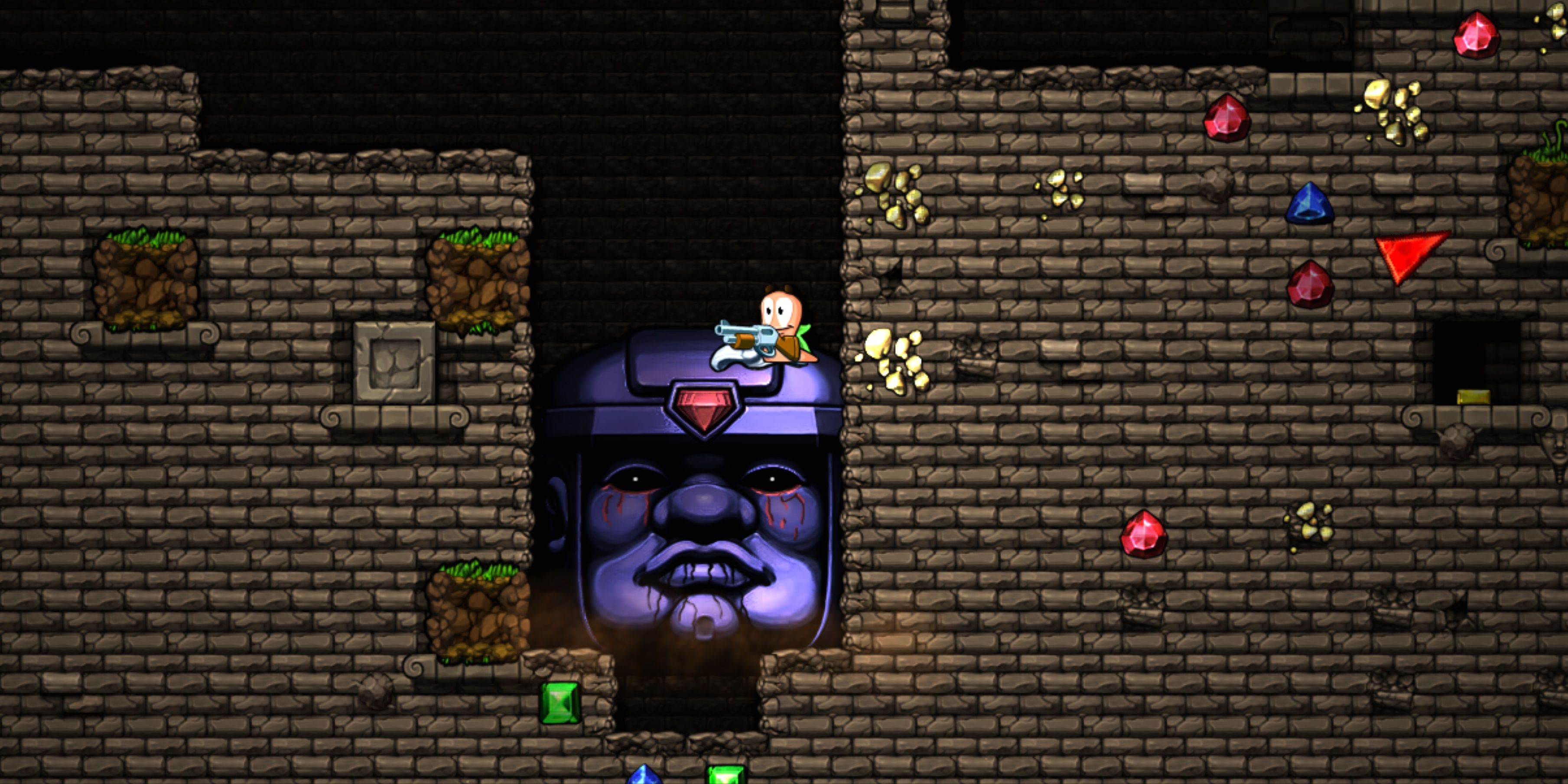 Worm Boggy B mod for Spelunky