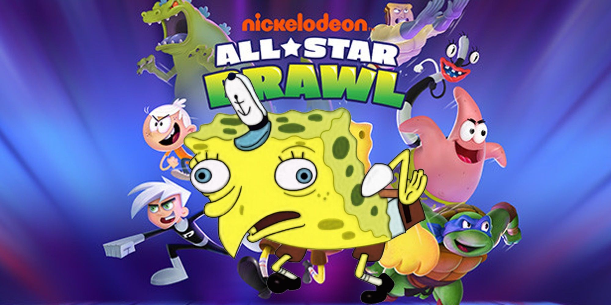 all star brawl spongebob meme