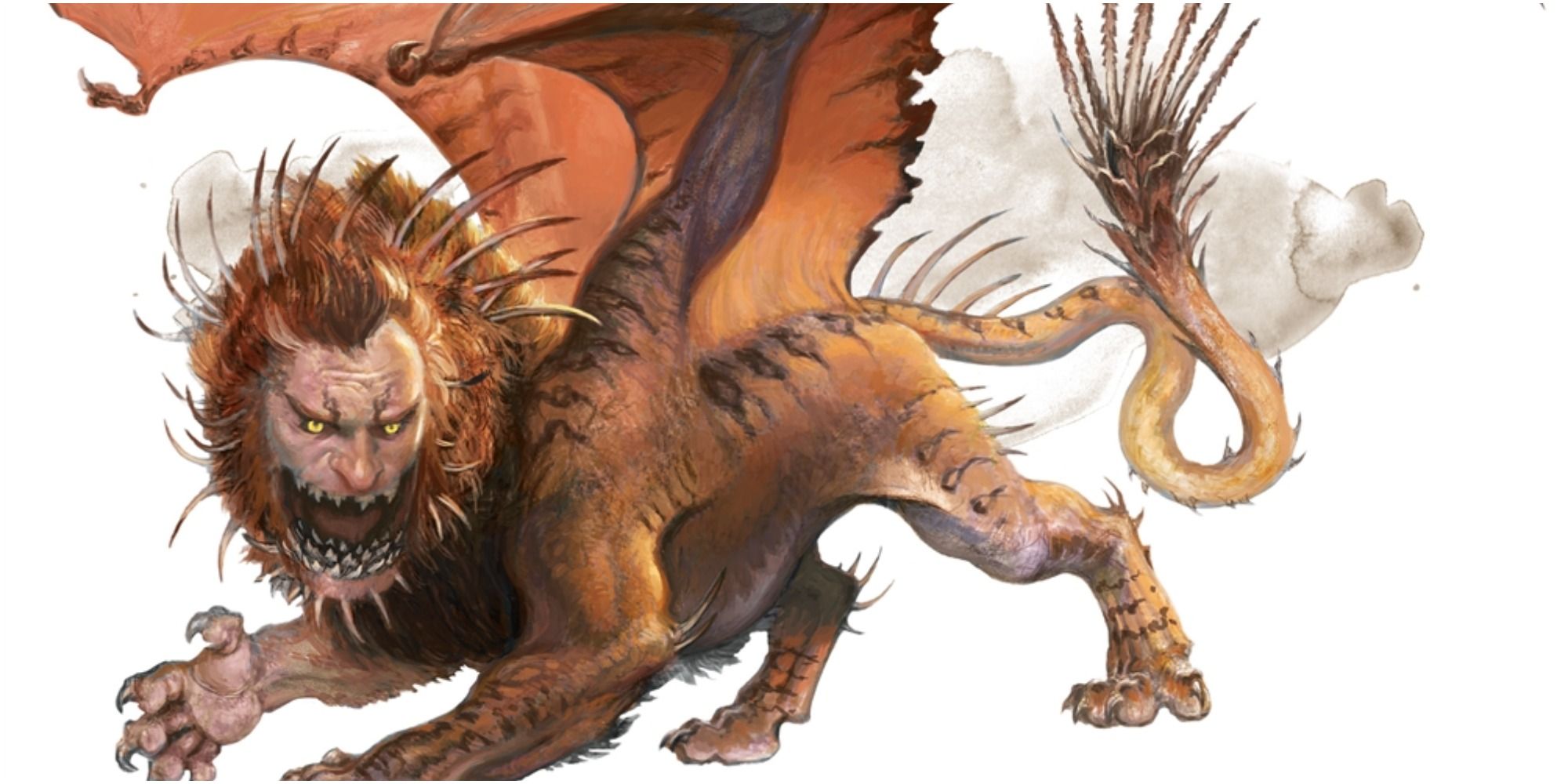 dungeons & dragons art depicting manticore