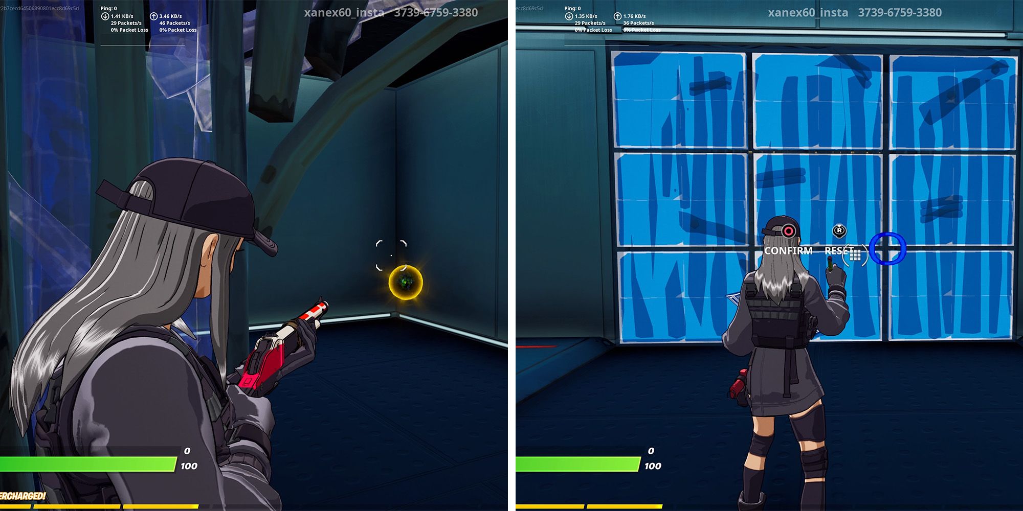 Edit course and aim trainer in Fortnite creative mode