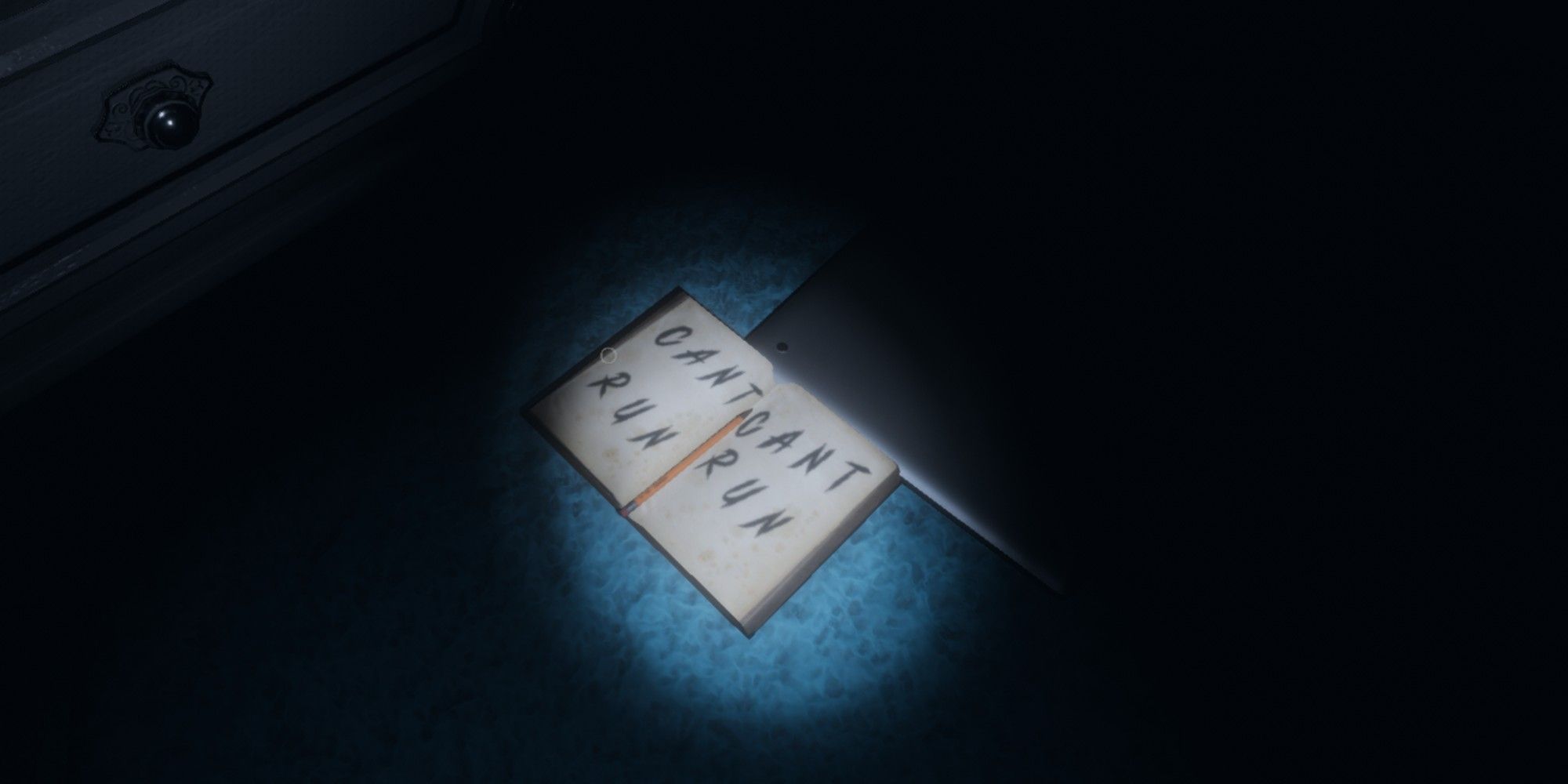 a ghost writing a message