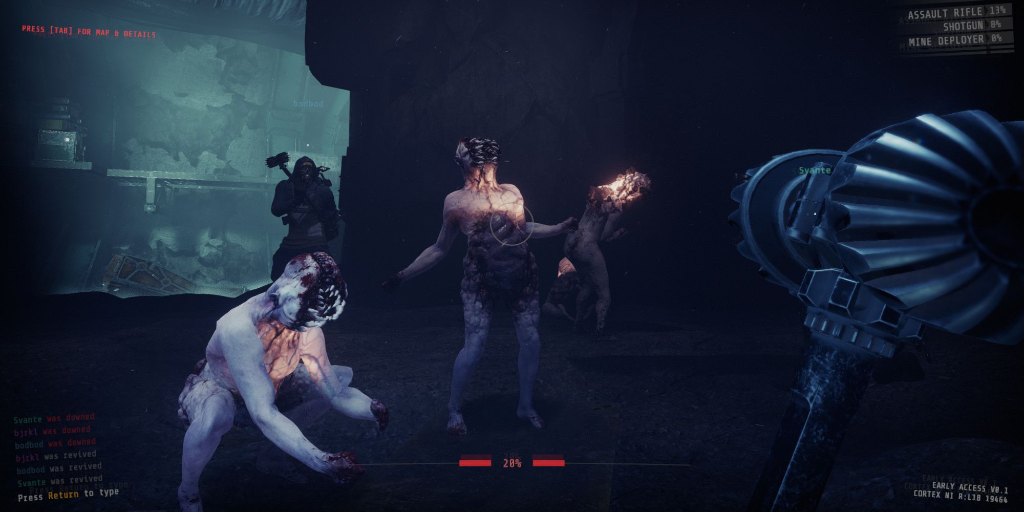 Three enemies coming at you.