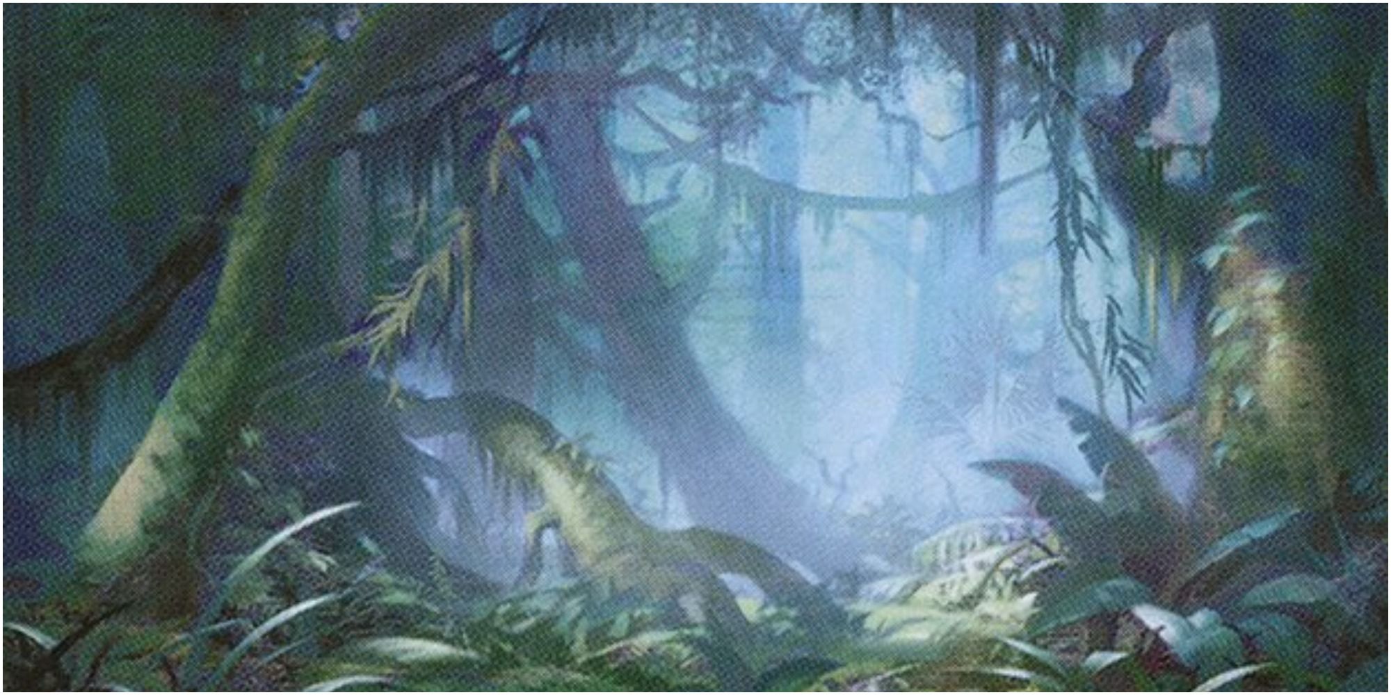 misty rainforest mtg land art