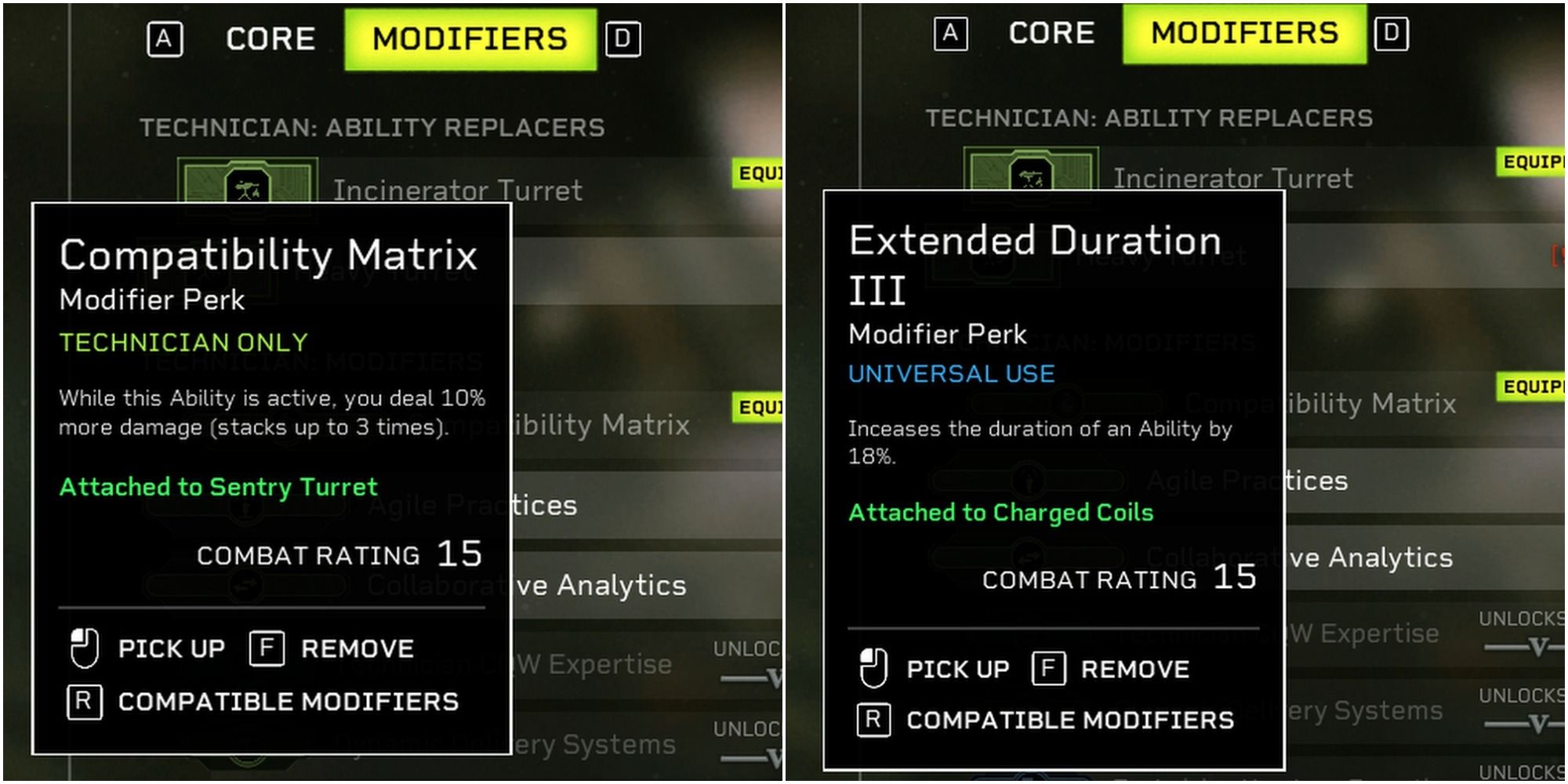 Aliens: Fireteam Elite Compatible Modifiers For The Technicians Charged Coils