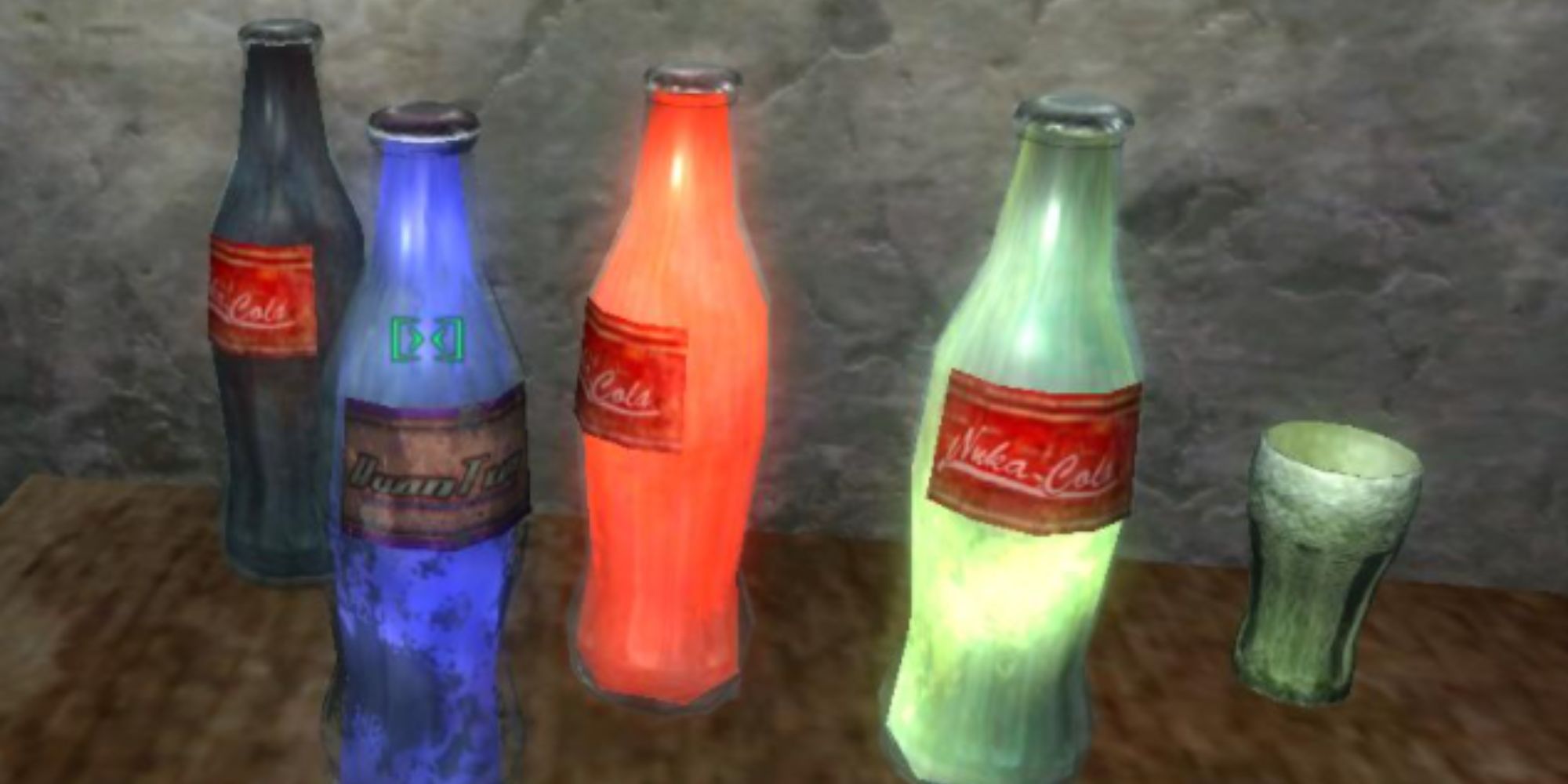 new_vegas_nuka_cola_bottles_on_table