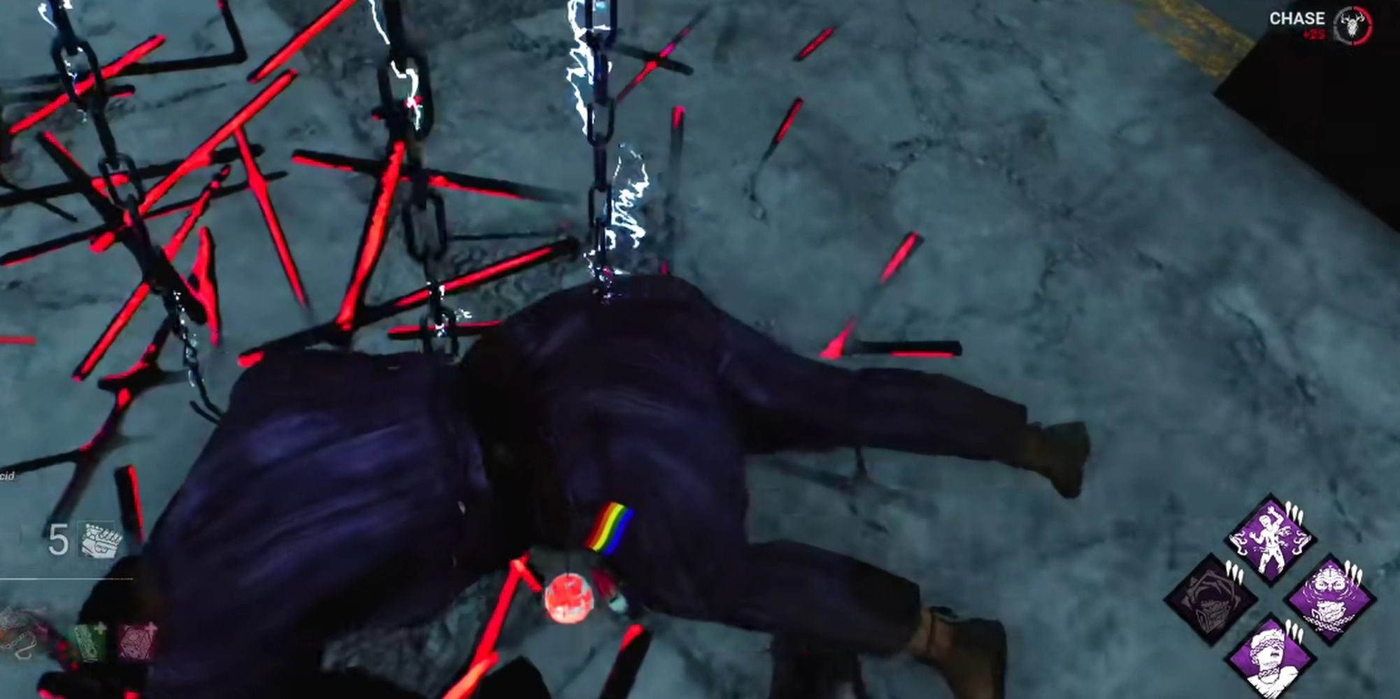 Dead By Daylight: Cenobite Inflicting Extra Pain On Injured Survivor