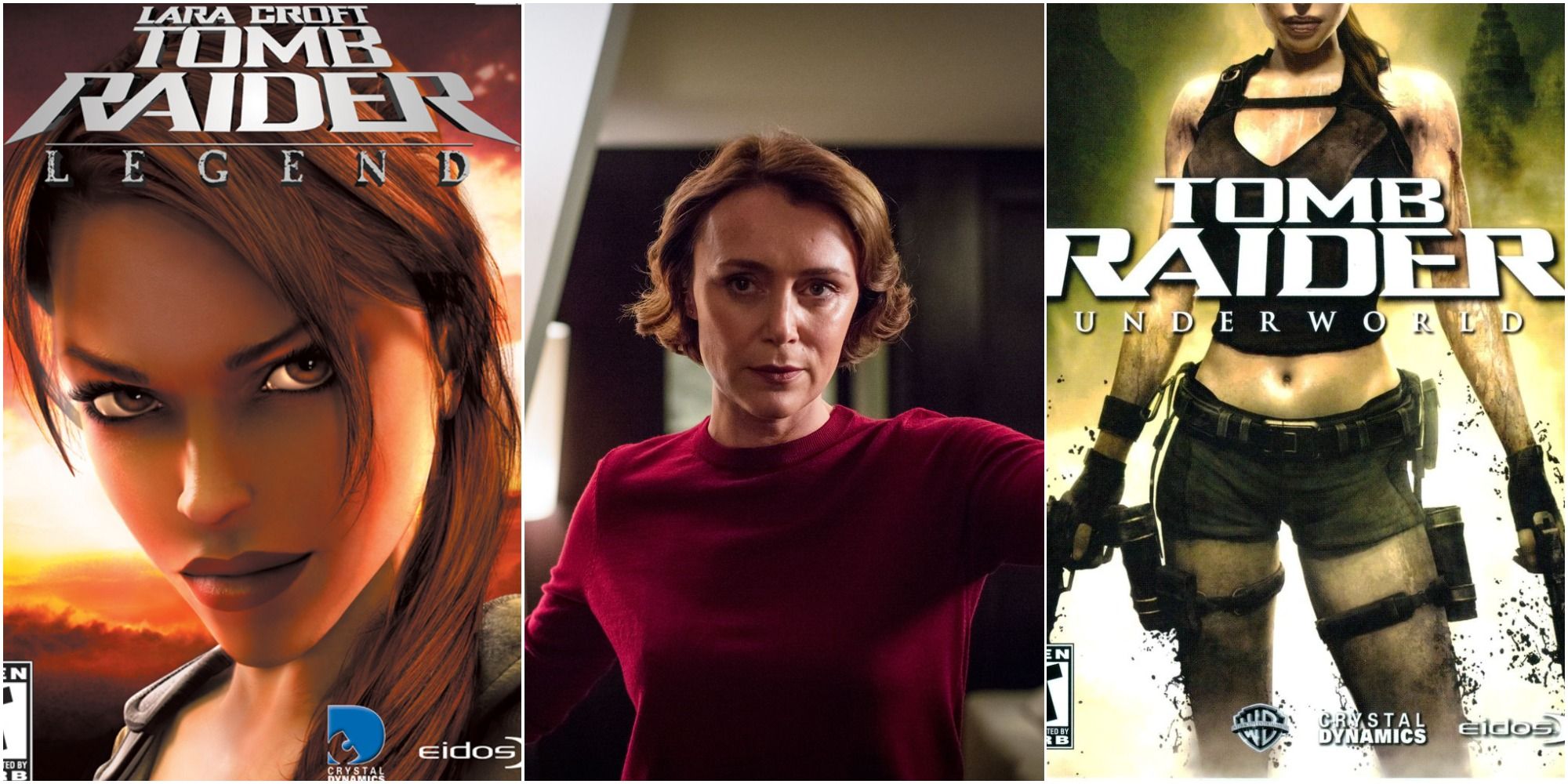 Keeley Hawes as Lara Croft in Tomb Raider Legend and Tomb Raider Underworld