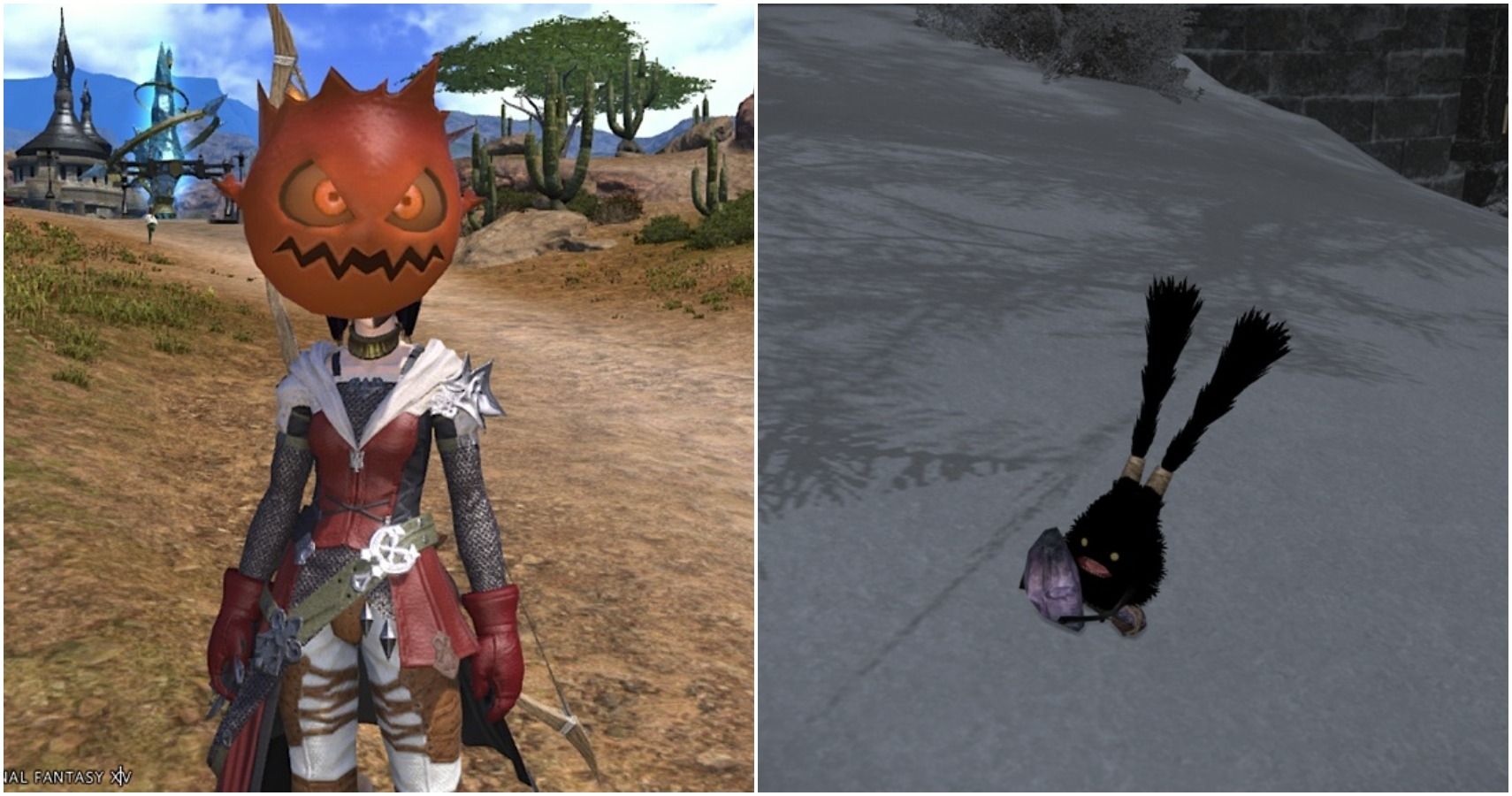 Split image of Cherry Bomb and Dust Bunny minions.