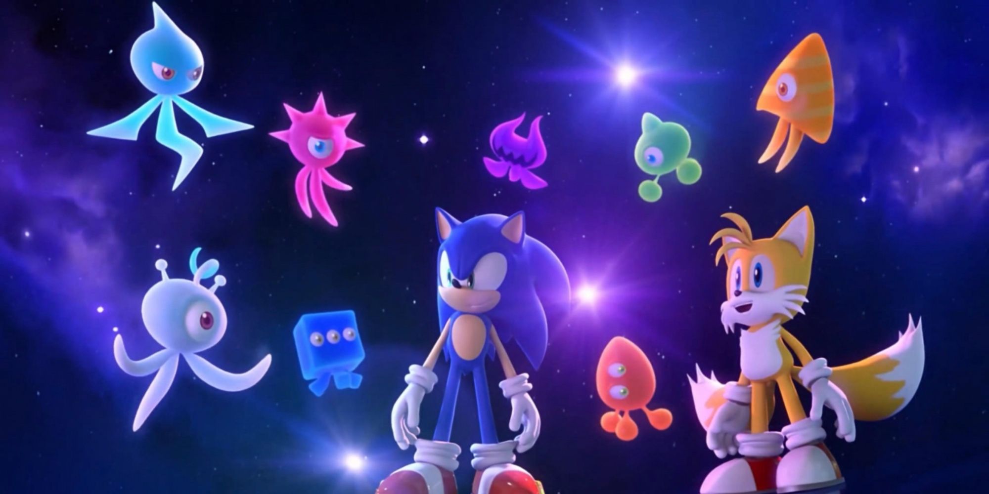 sonic and tails standing in sonic colors ultimate 