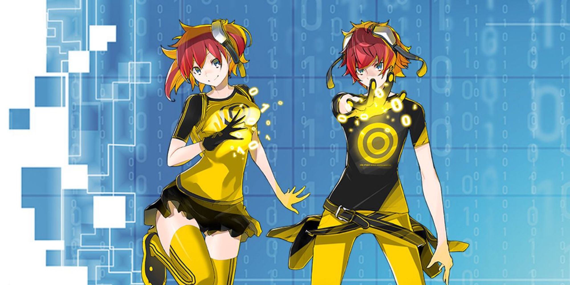 the protagonists from digimon story cyber sleuth