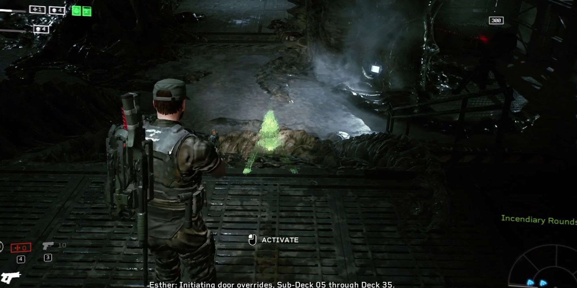 Aliens: Fireteam Elite Technician Turret Placement Hologram