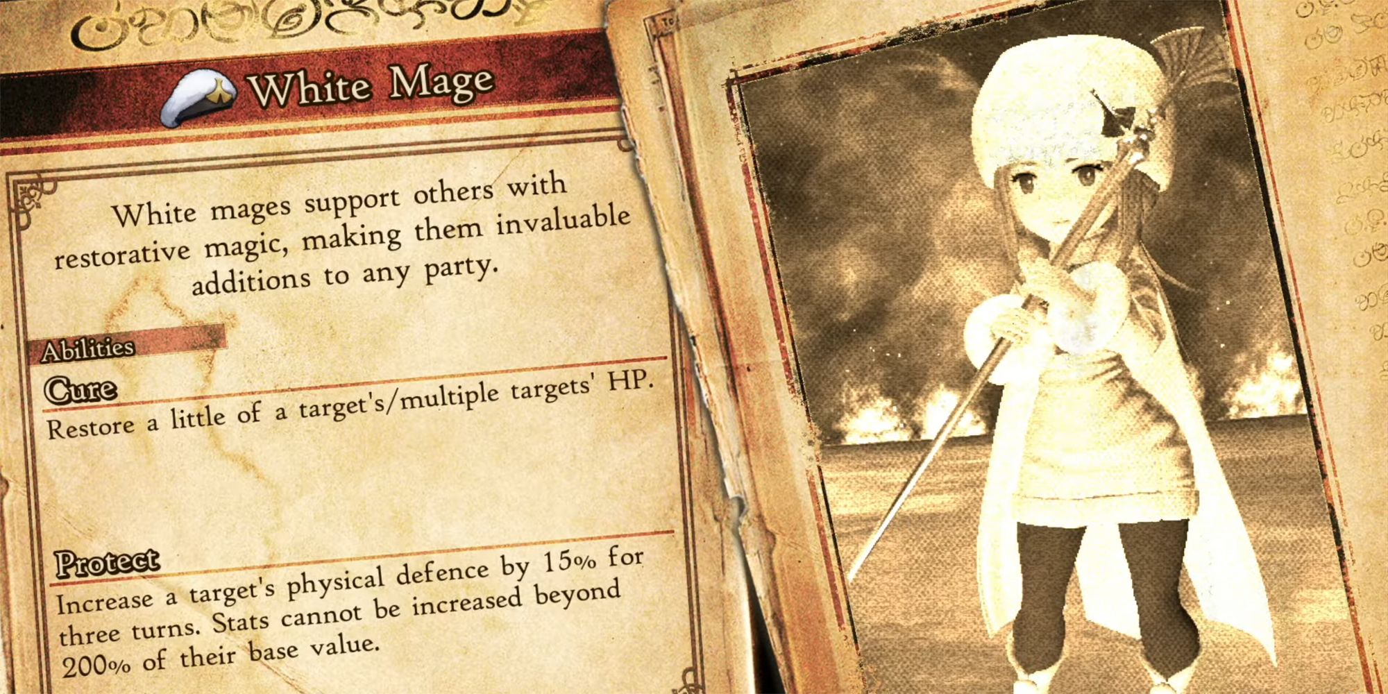 unlocking white mage info card