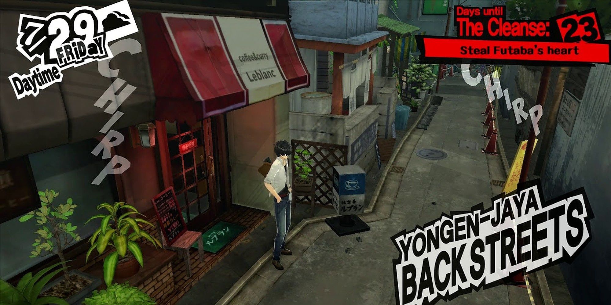 Cafe Leblanc and Yongen-Jaya Backstreets in Persona 5