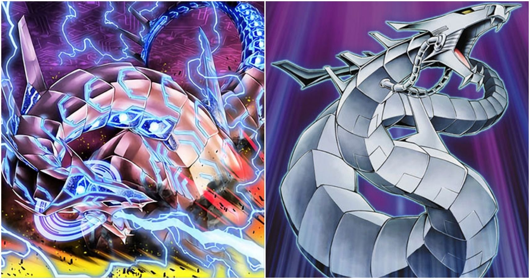 yugioh cyber dragon and cybernetic overflow artworks