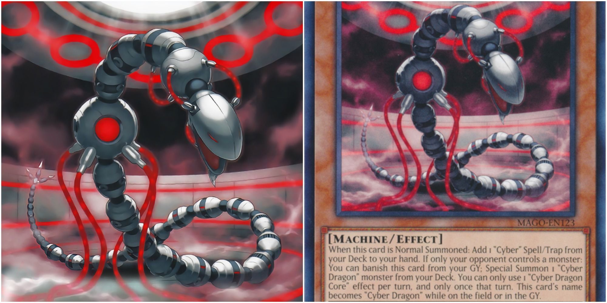 yugioh cyber dragon core card art and text