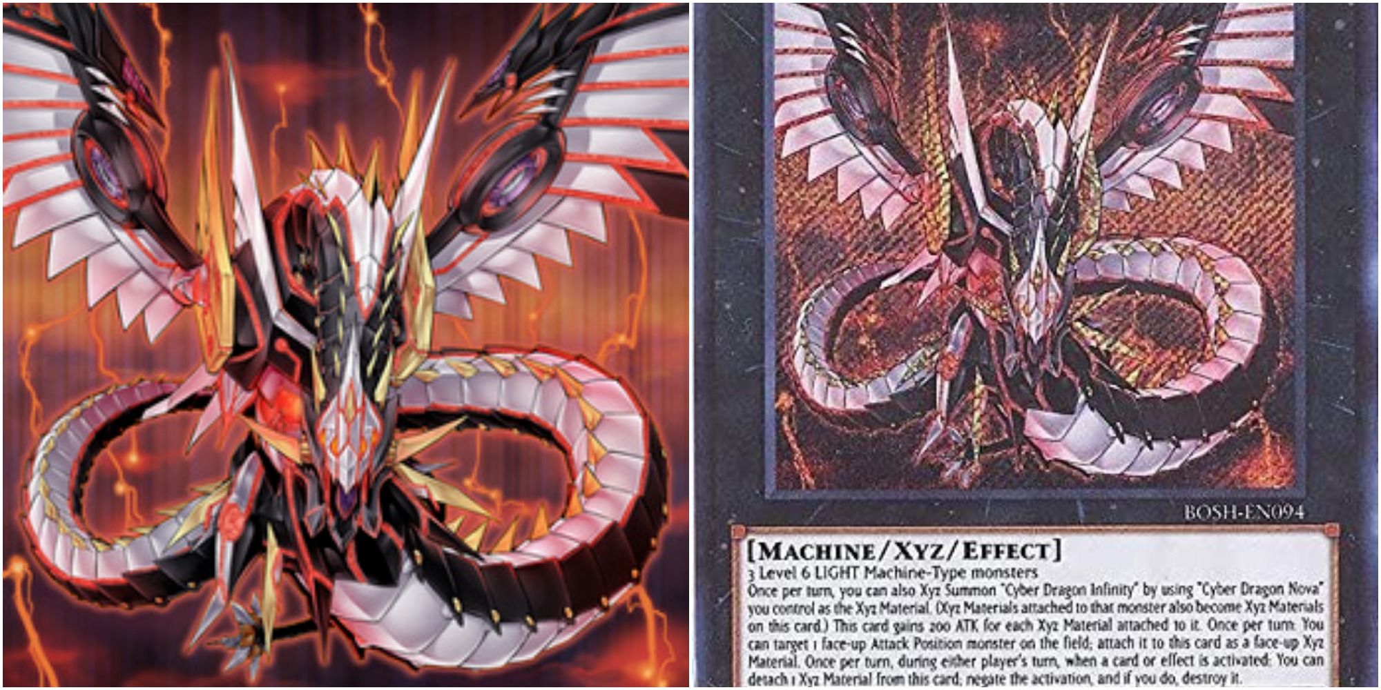 yugioh cyber dragon infinity card art and text