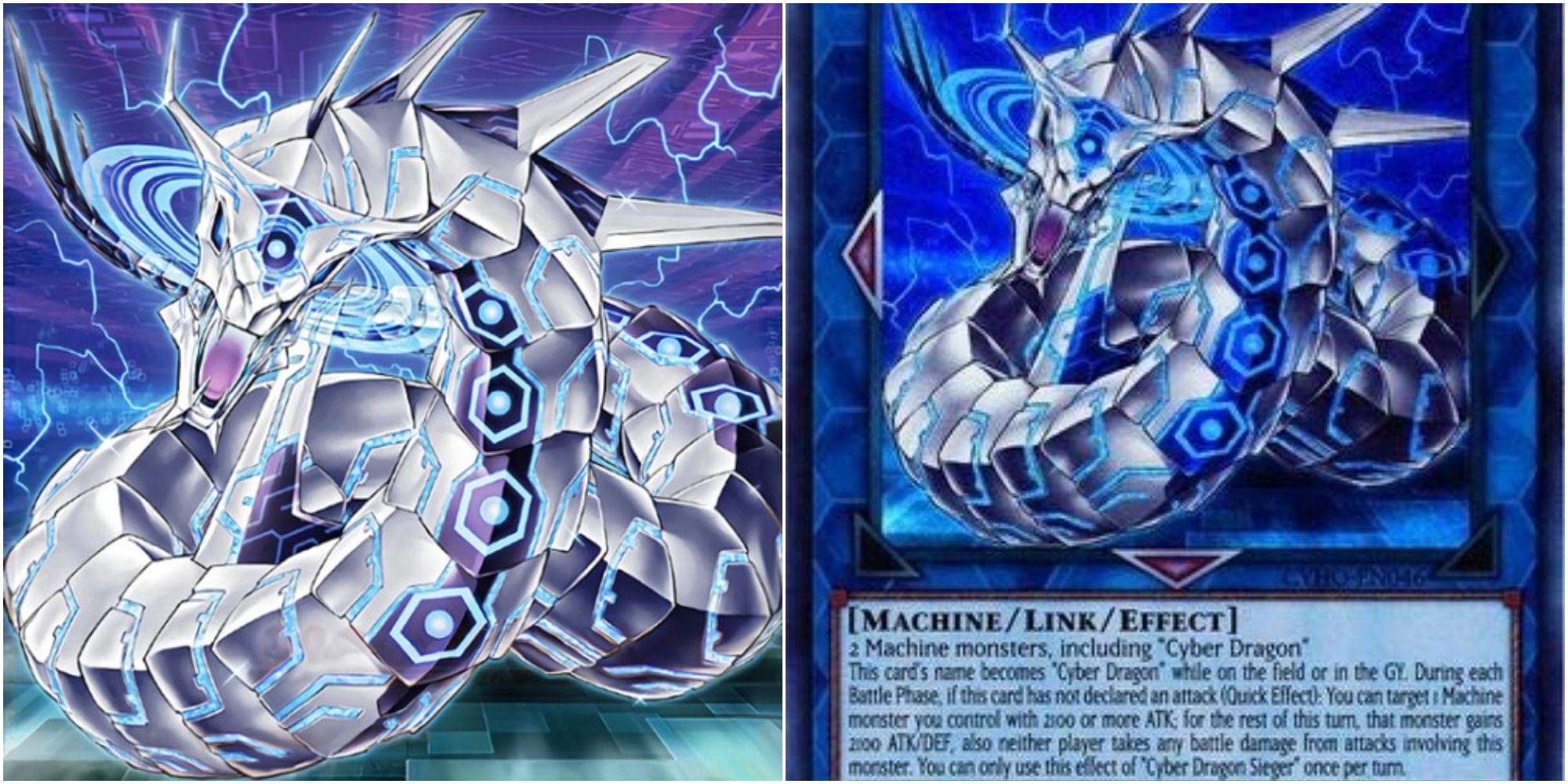 yugioh cyber dragon sieger card art and text