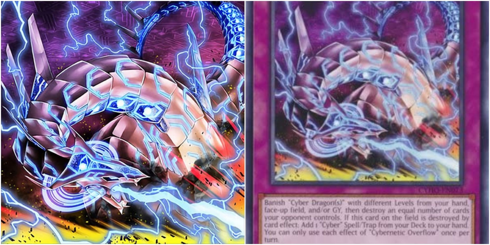 yugioh cybernetic overflow card art and text