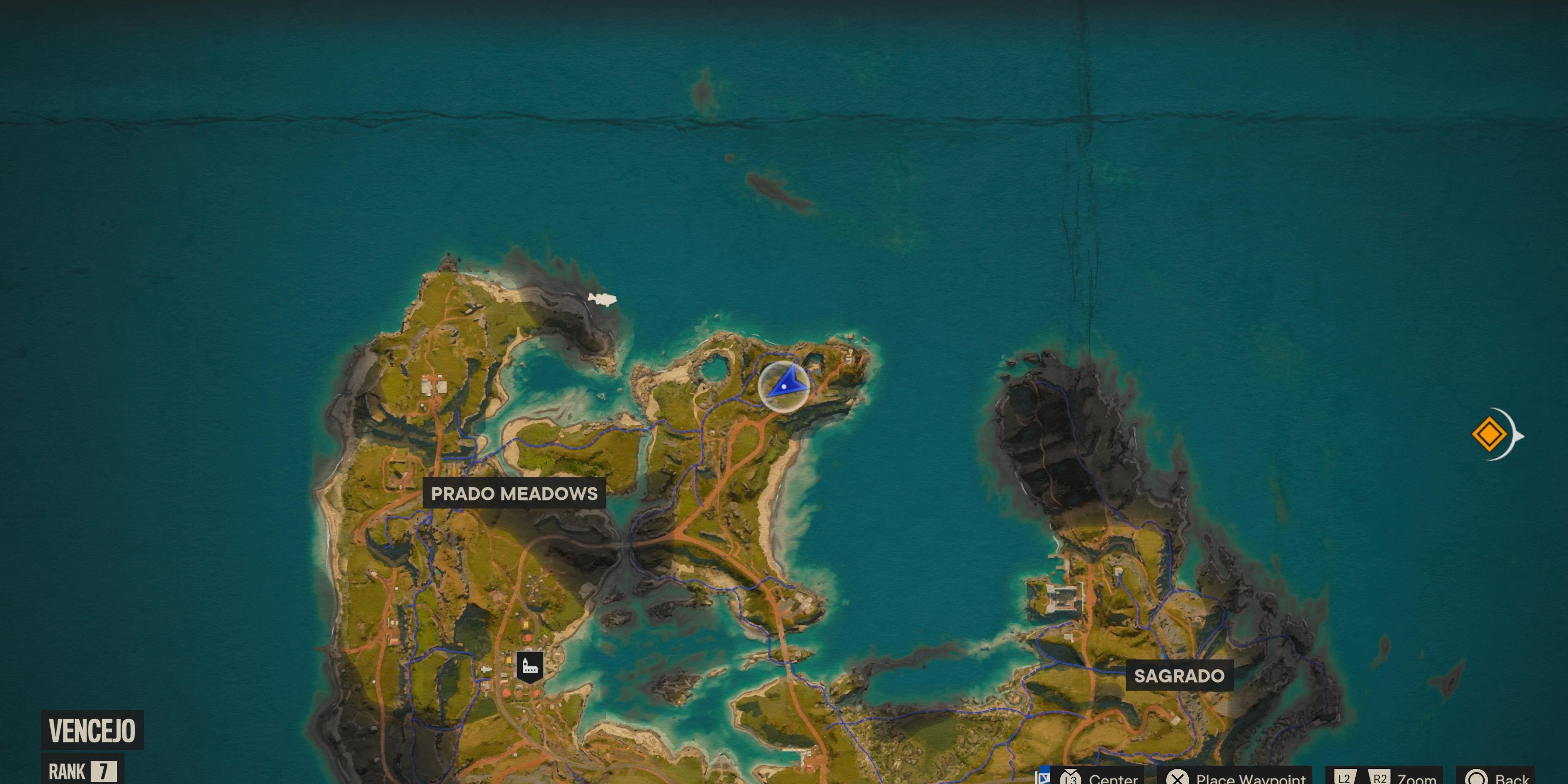 The map location of Mamutito in Far Cry 6
