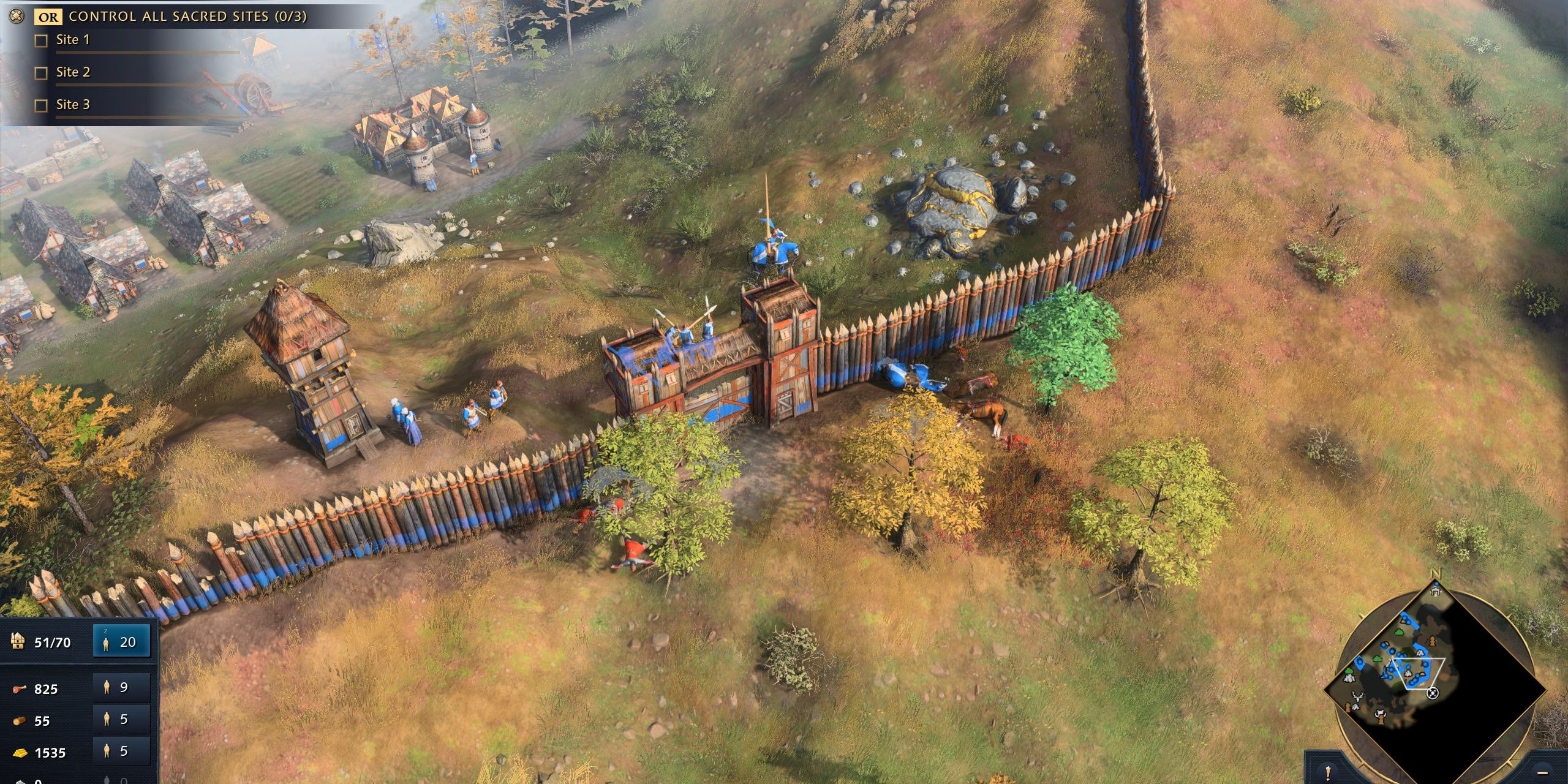 Wood wall in Age of Empires IV