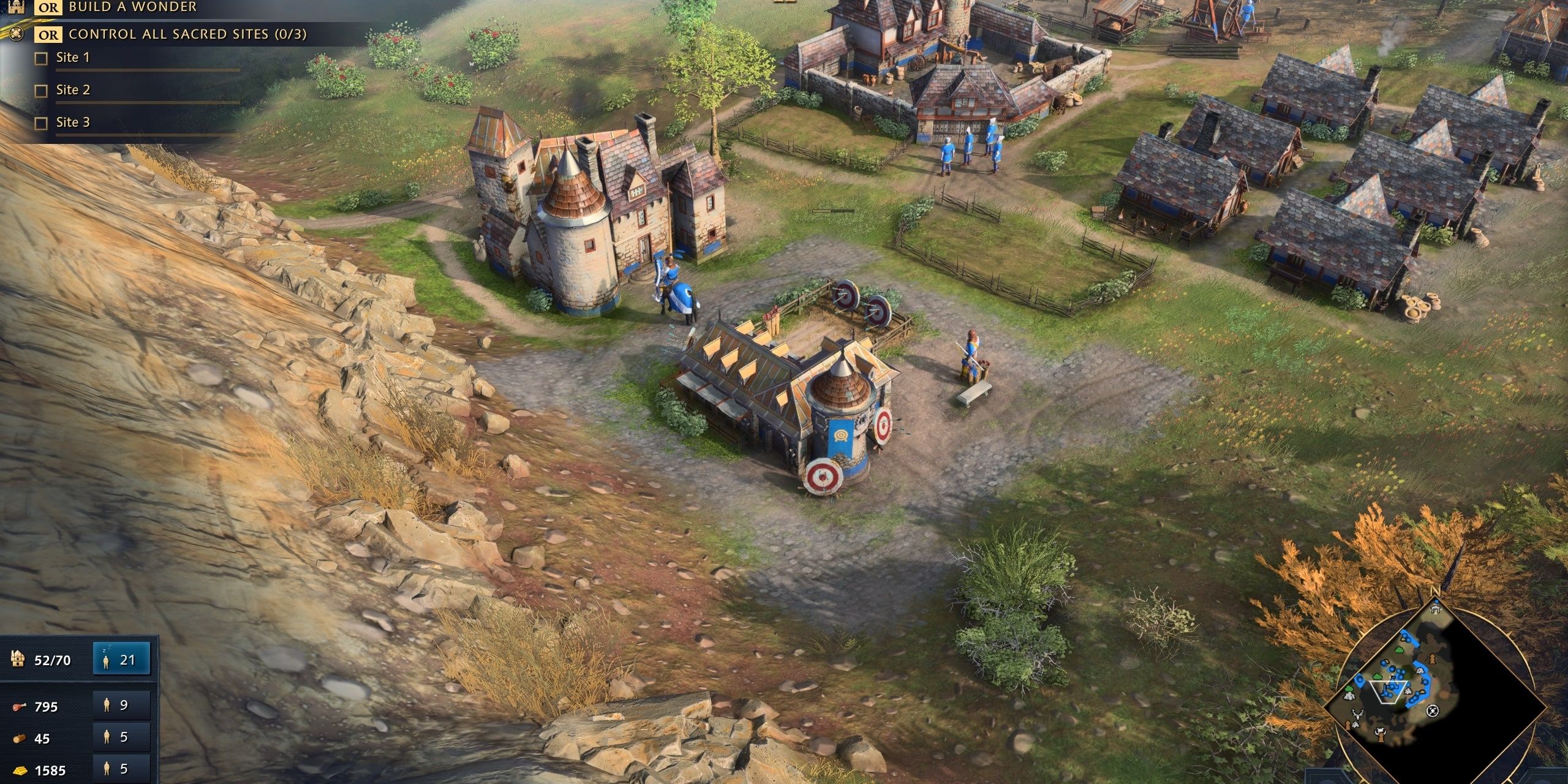 Making an army in Age of Empires IV