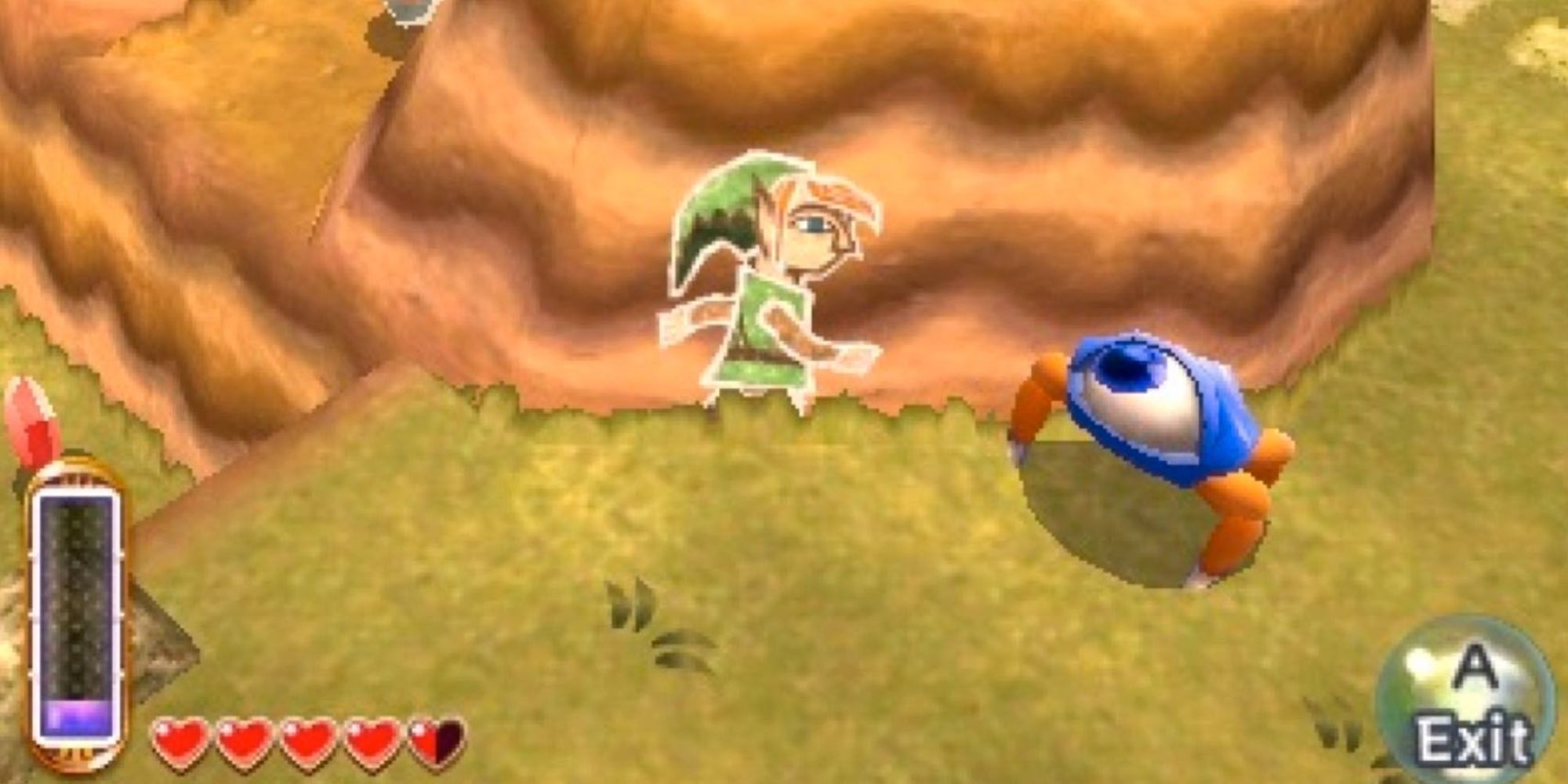 Link as a painting in TLOZ: A Link Between Worlds.