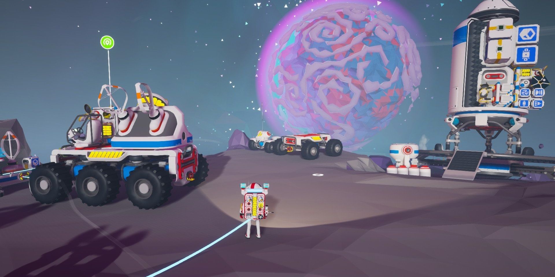 Astroneer On Planet With Work light Attached