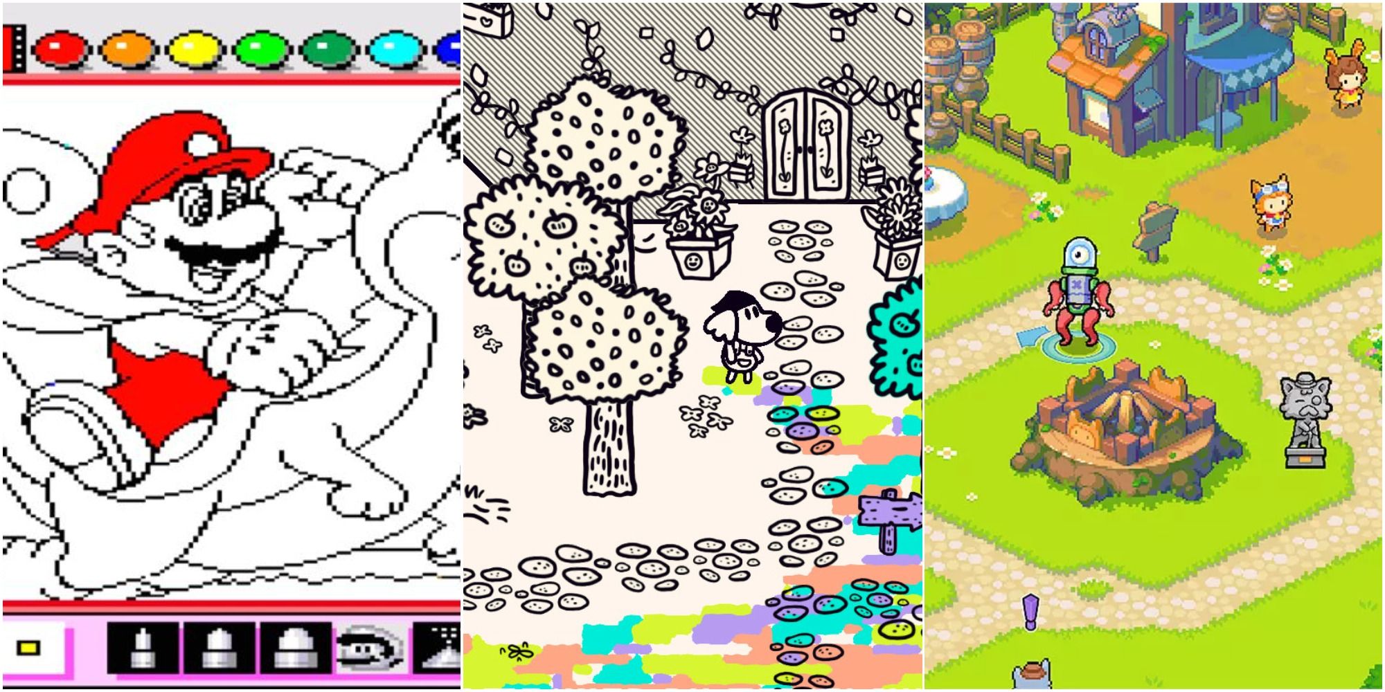 Featured Image Best Drawing Or Painting Games Mario Paint Chicory A Colorful Tale Drawn To Life
