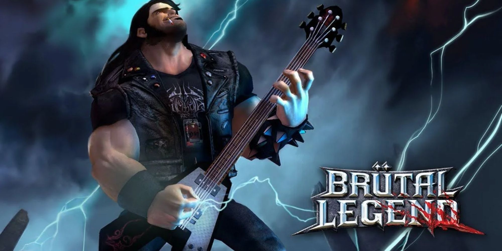 Brutal Legend game art featuring Eddie (voiced by Jack Black)