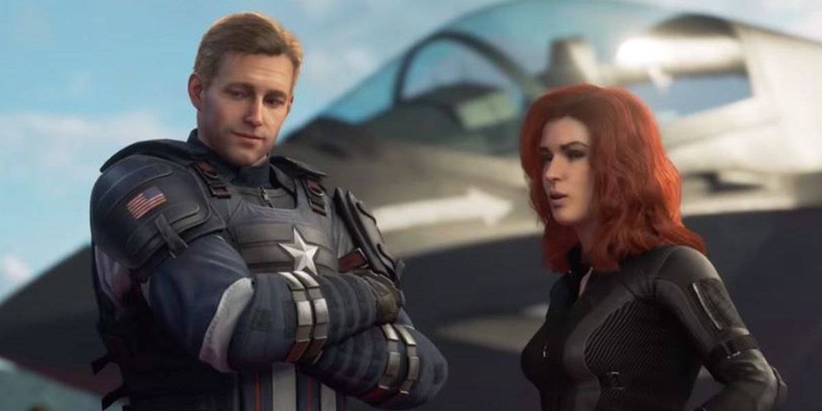 Cap and Black Widow in Marvel's Avengers