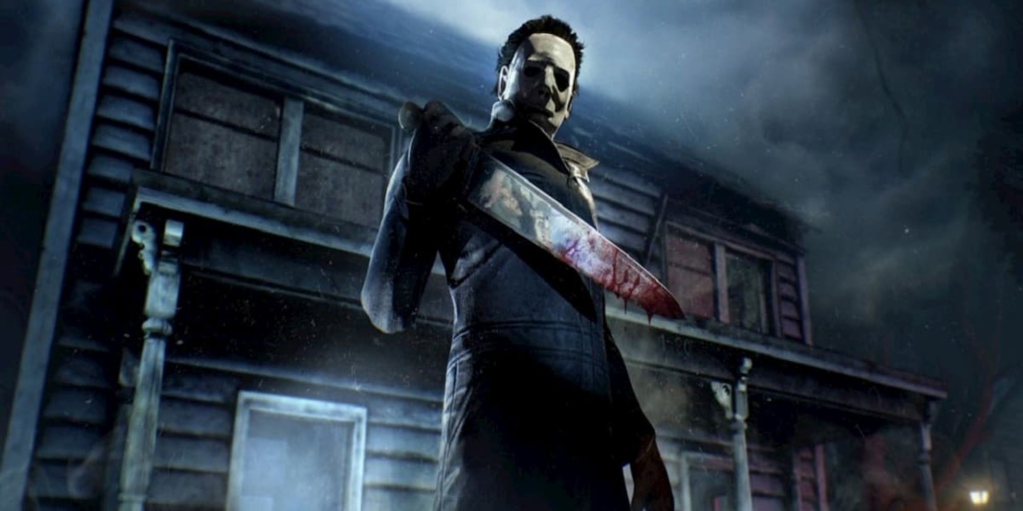 Dead By Daylight: Michael Myers Character Model holding a bloody knife