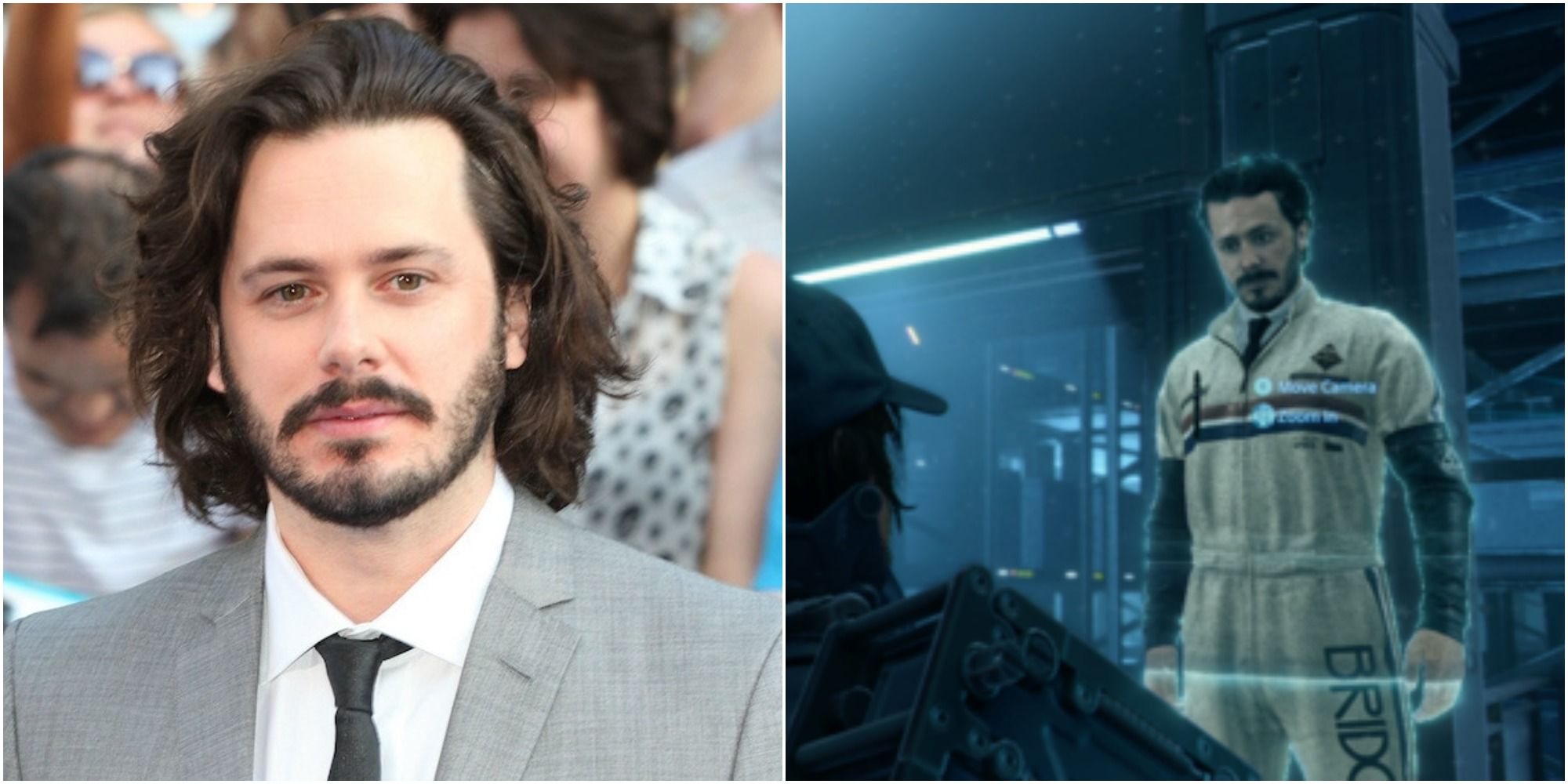 DS Edgar Wright Cameo real portrait and in game hologram