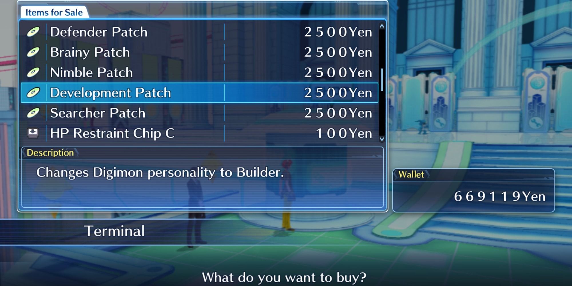Digimon Story Cyber Sleuth Hacker's Memory Personality Patch Shop