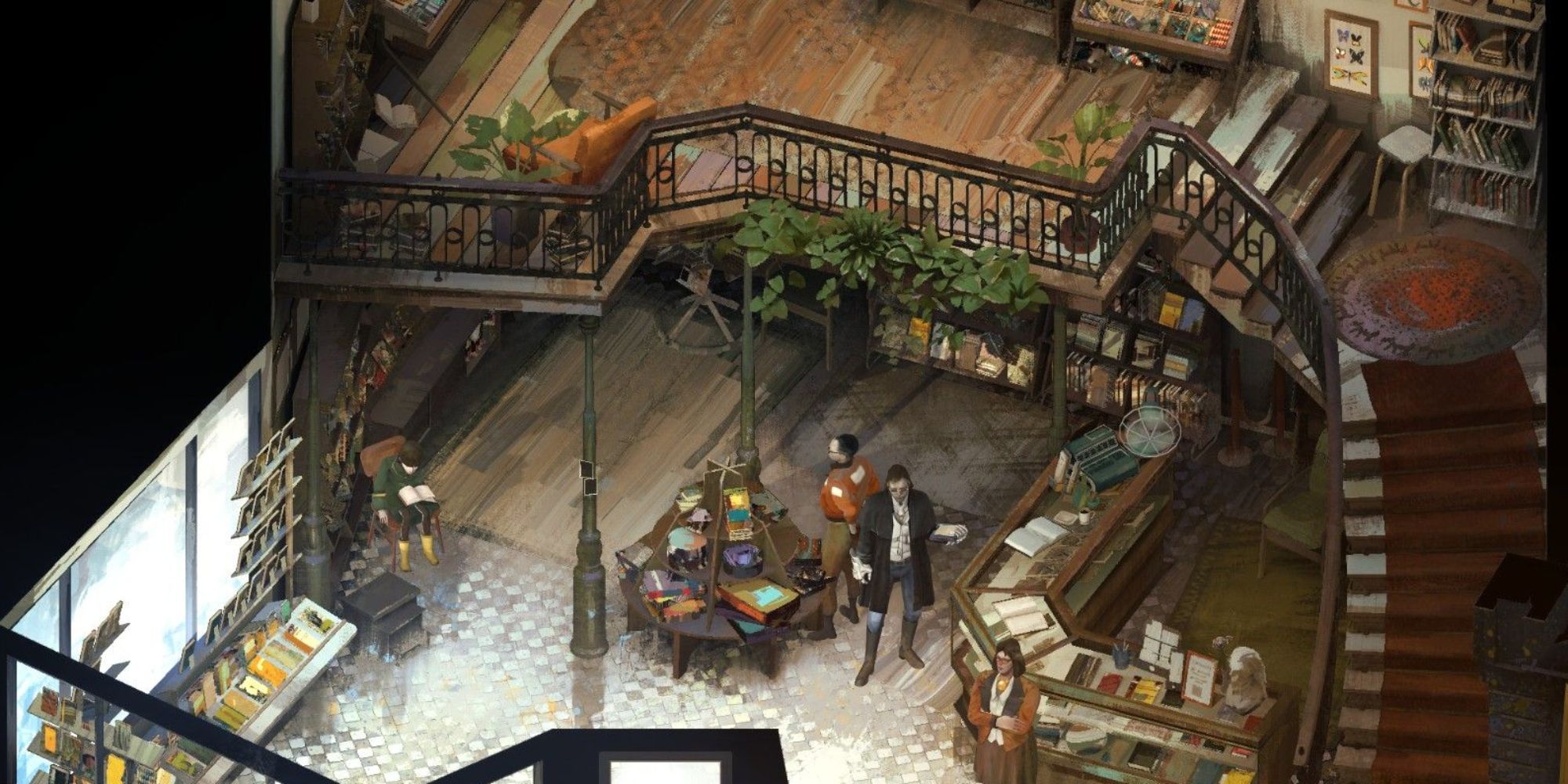 The bookstore from Disco Elysium.