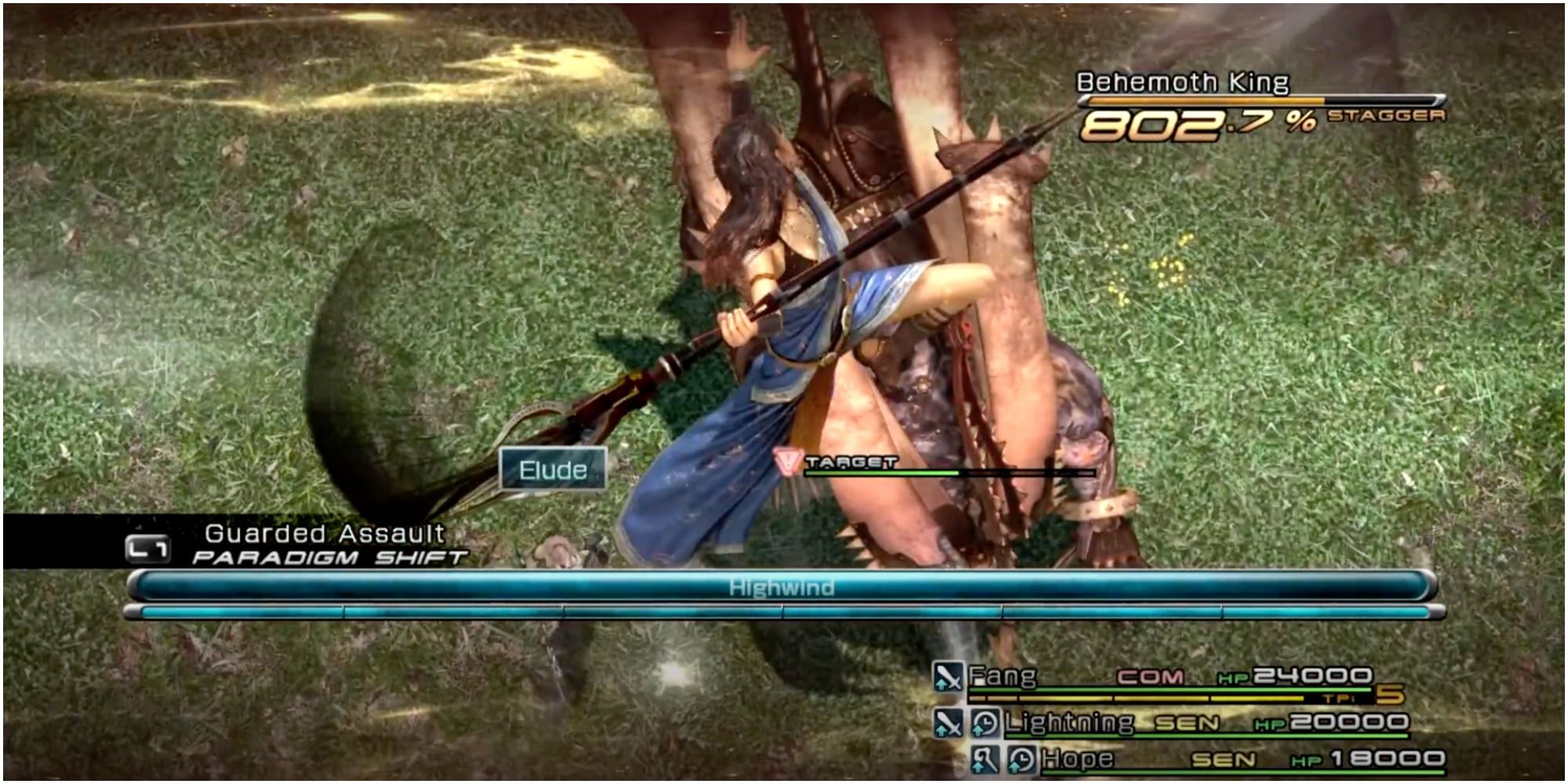 Fang's Full ATB Skill in Final Fantasy 13 - Highwind