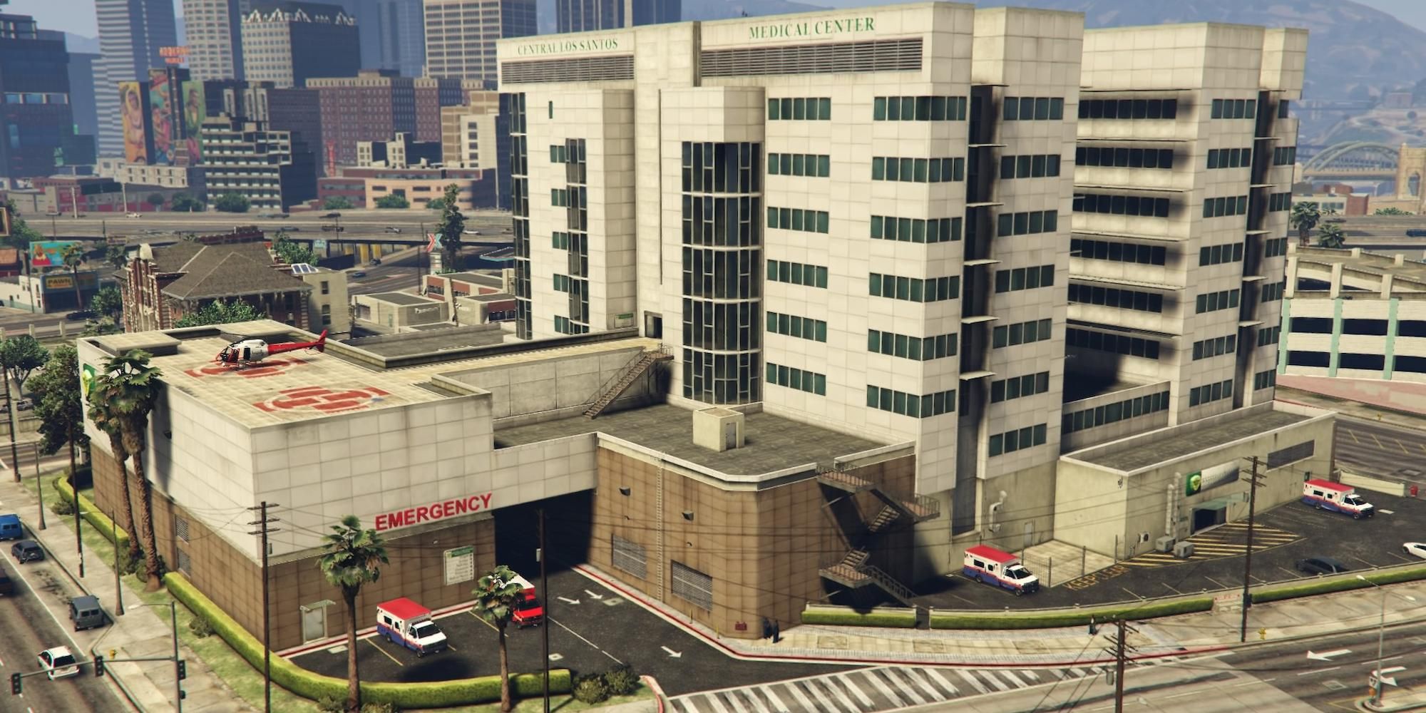 Screenshot of Los Santos Medical Center in GTA 5