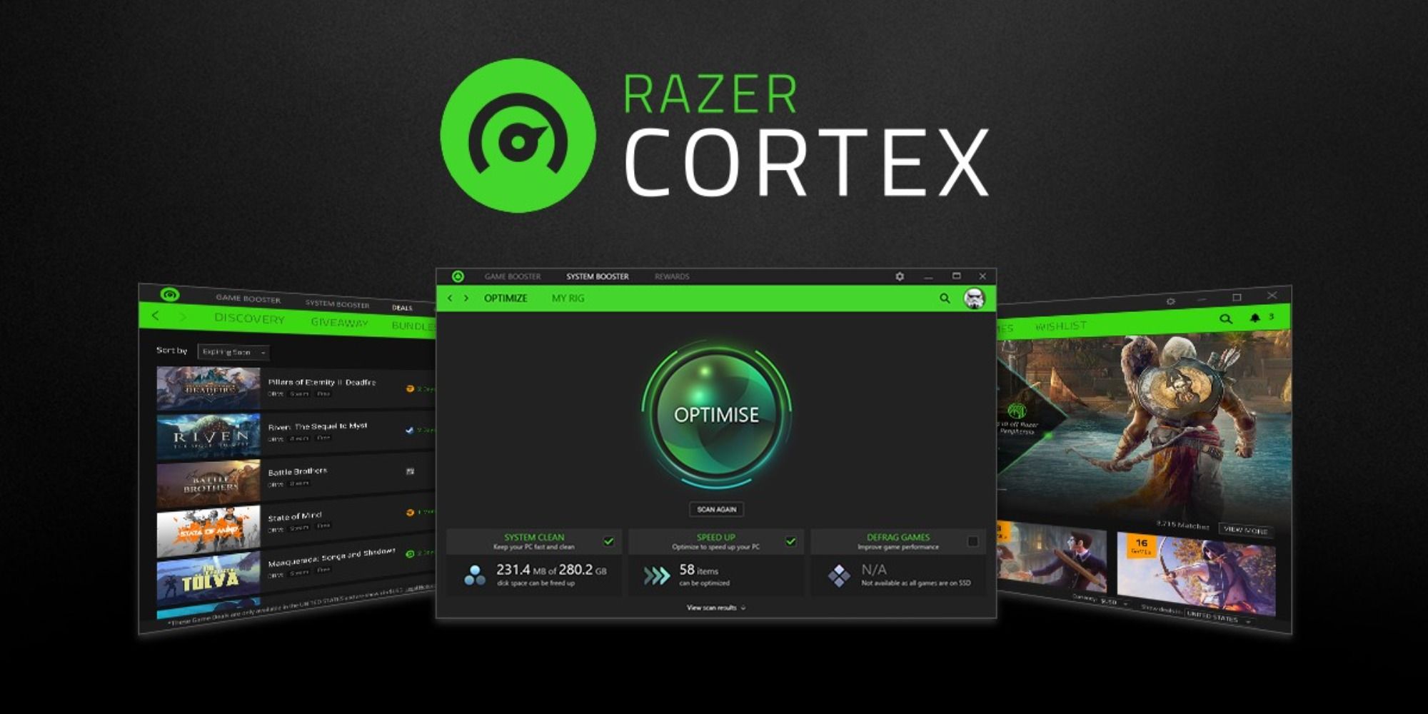 Gaming PC Apps Razer Cortex Game Booster 