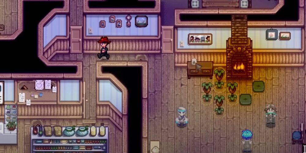 A Screenshot Of Stardew Valley Townsfolk Modded As Ghosts