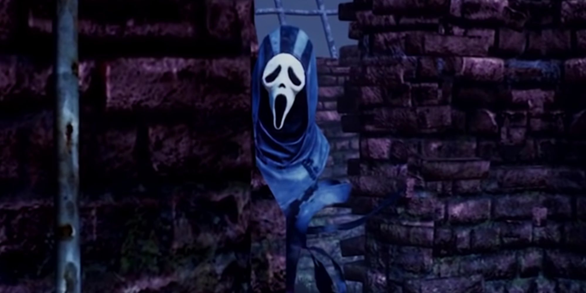 Dead By Daylight: Ghost Face Peaking Out From Behind Wall