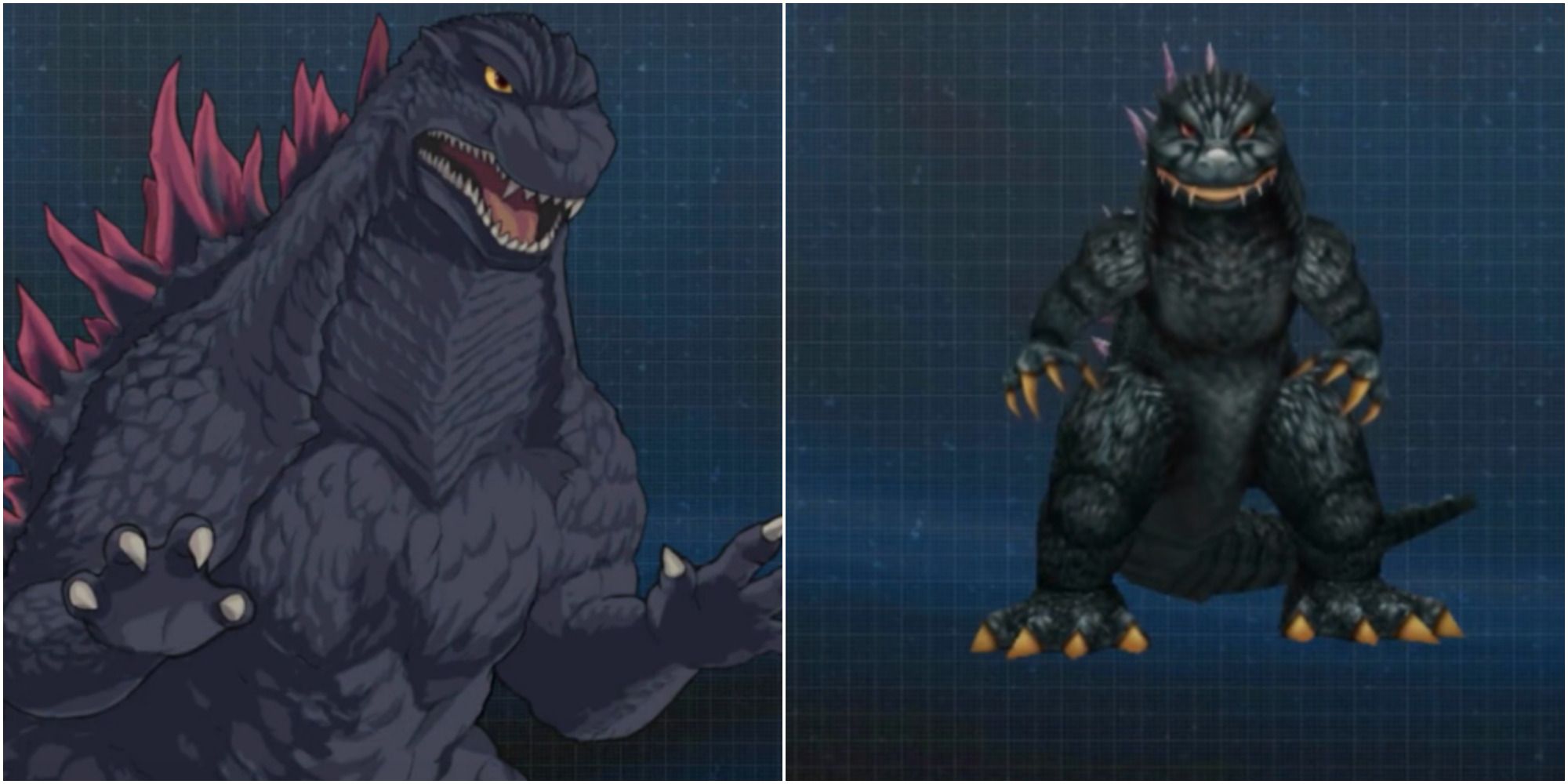 Godzilla as he appears in his Super Robot Wars cameo