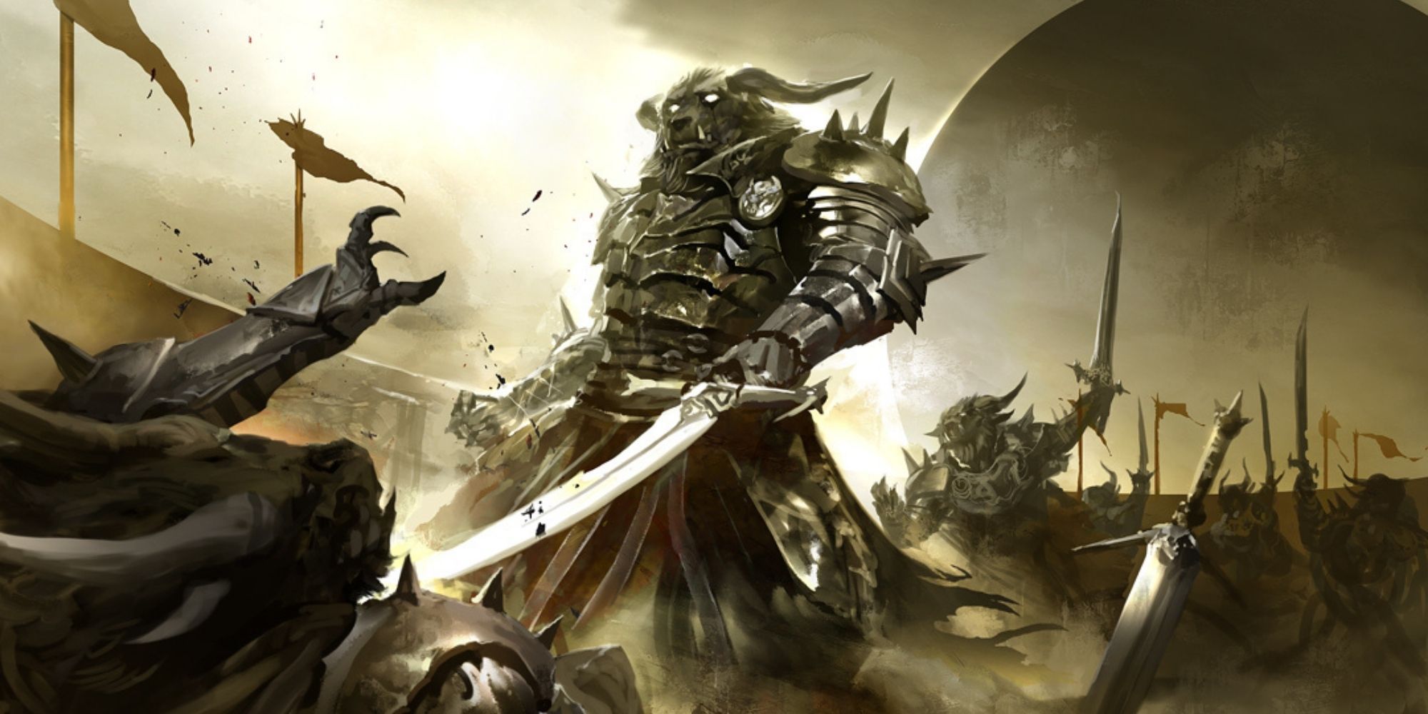 Guild Wars 2 - Official Art Of Charr In Battle
